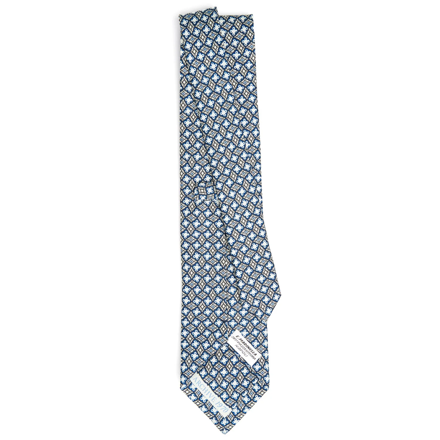 BLUE SILK TIE - Image 3