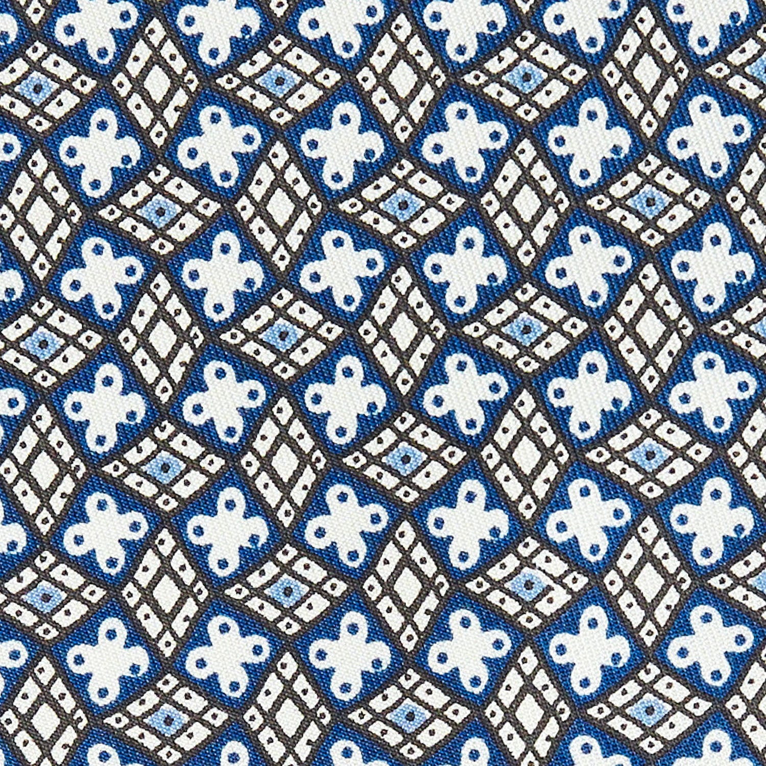 BLUE SILK TIE - Image 4