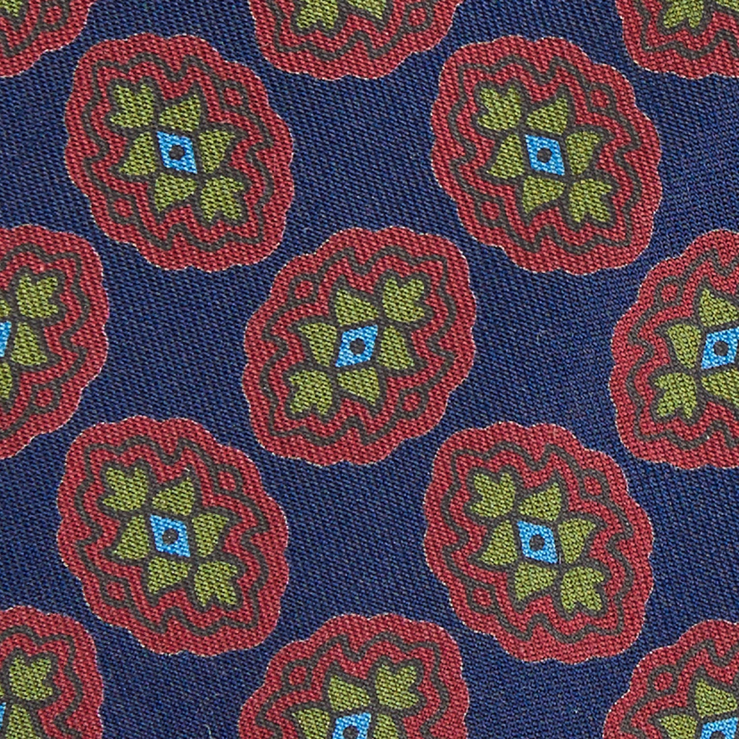 BLUE SILK TIE - Image 4
