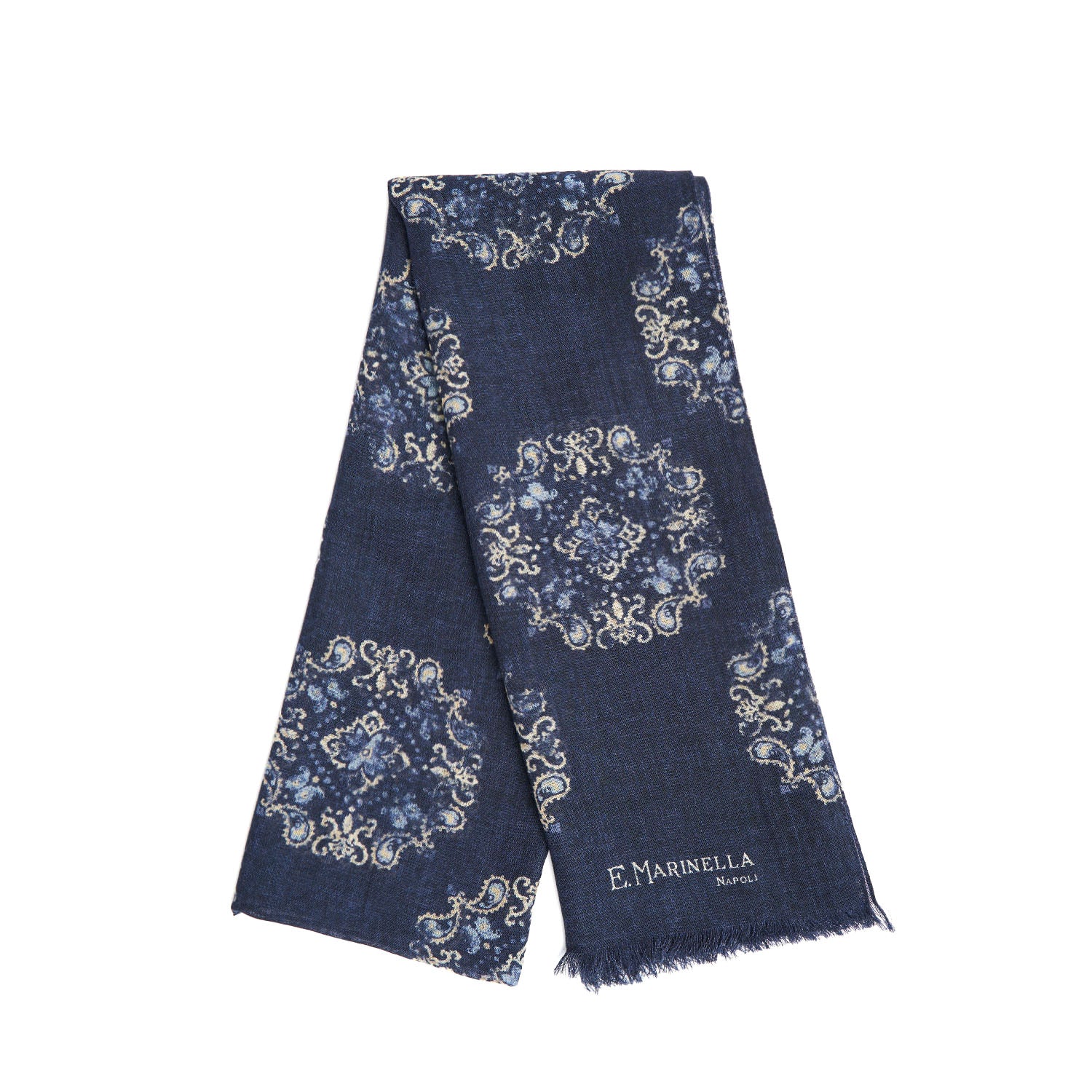 BLUE WOOL STOLE - Image 4