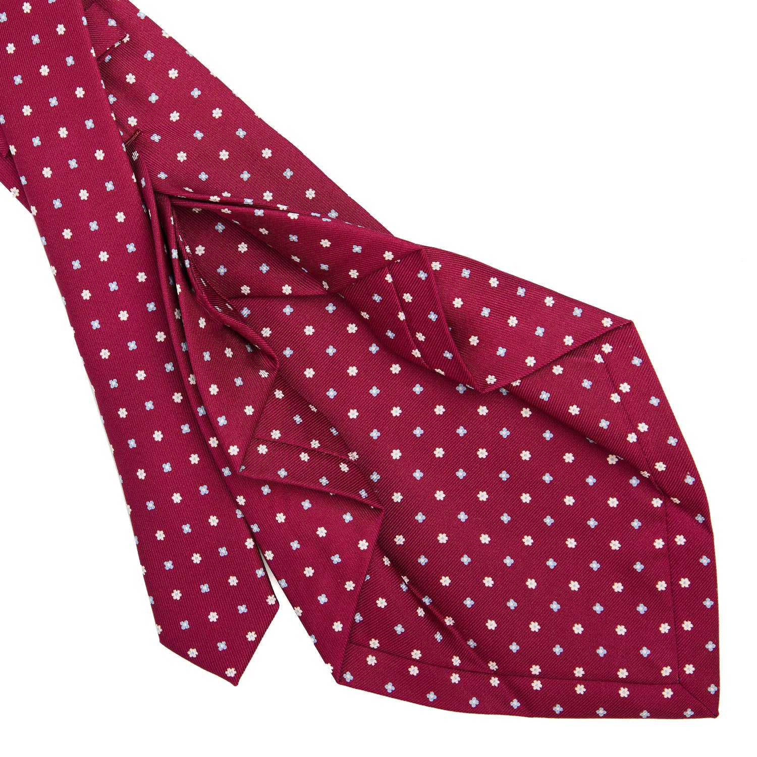 BORDEAUX 7 FOLD SARTORIAL SILK TIE