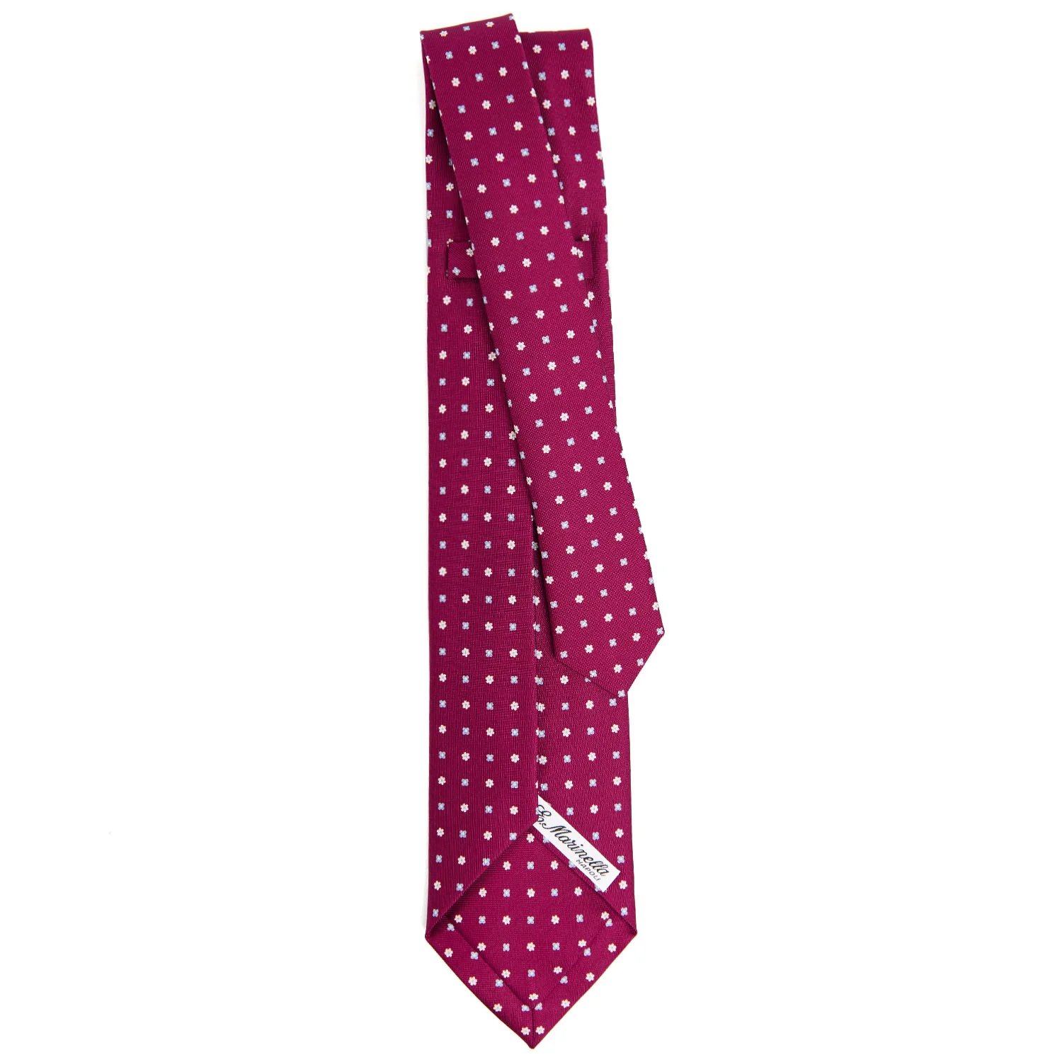 BORDEAUX 7 FOLD SARTORIAL SILK TIE - Image 3