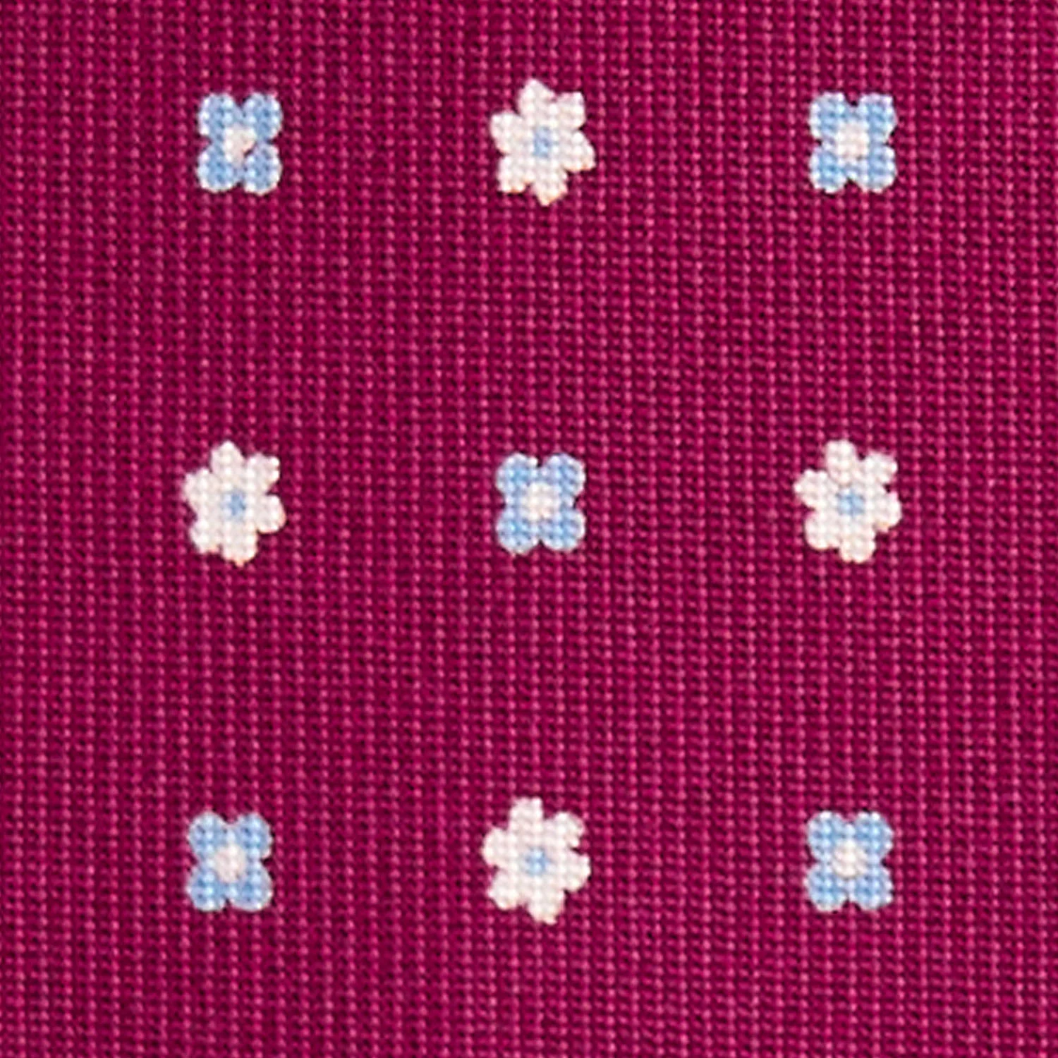 BORDEAUX 7 FOLD SARTORIAL SILK TIE - Image 4