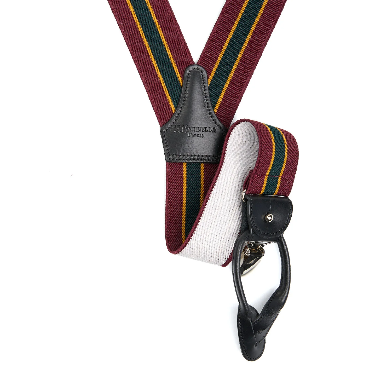BORDEAUX AND GREEN BRACES - Image 2