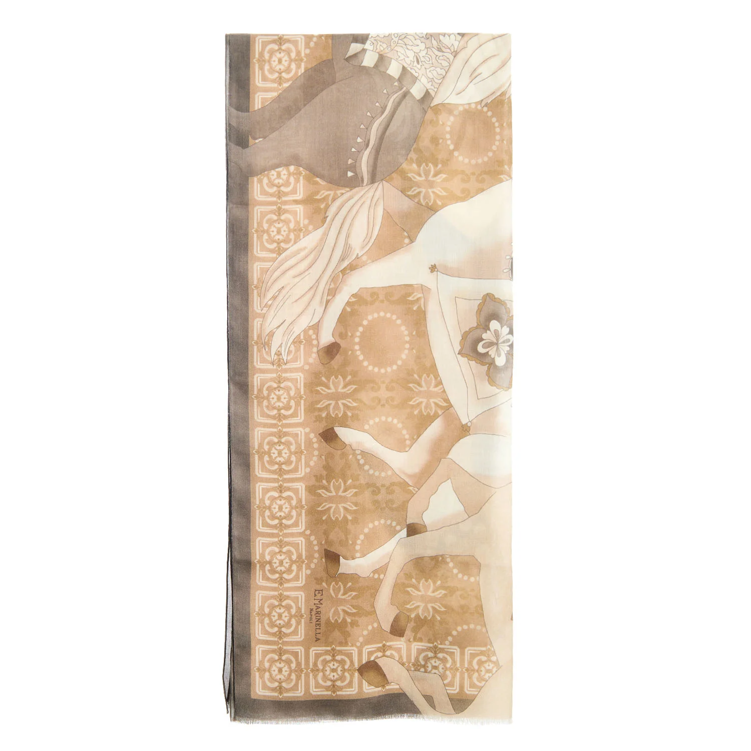 BROWN CASHMERE STOLE - Image 3