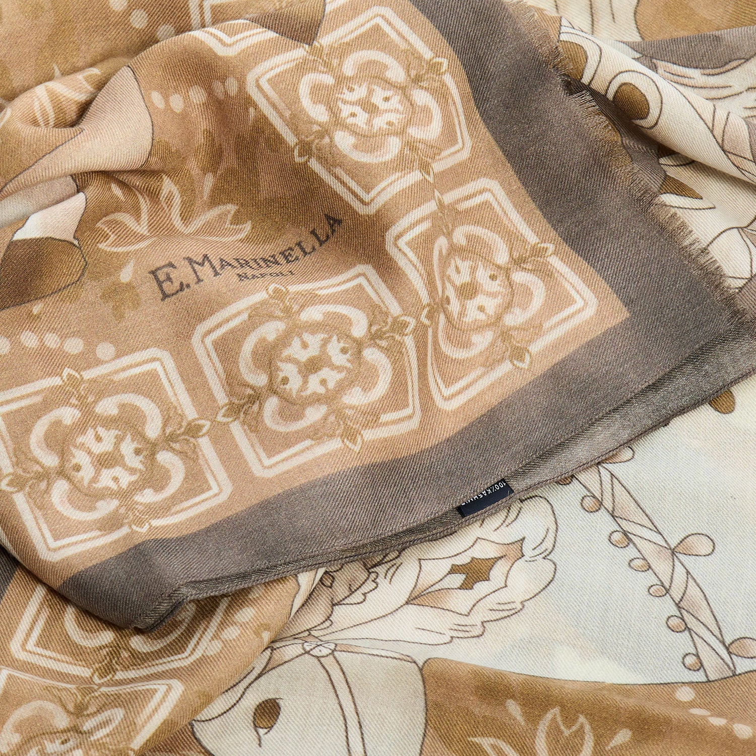BROWN CASHMERE STOLE - Image 4