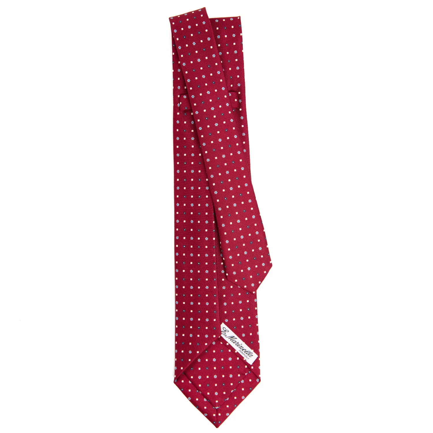 BURGUNDY 9 FOLD SARTORIAL SILK TIE - Image 3
