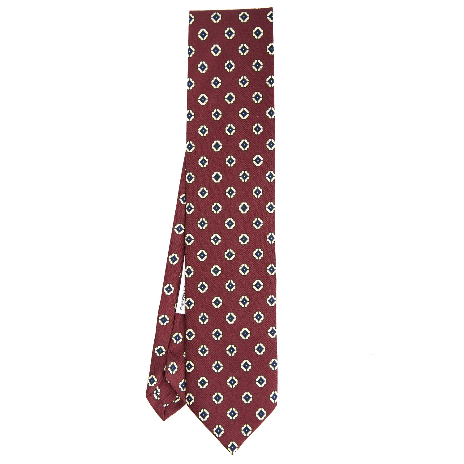 BURGUNDY SILK TIE - Image 2