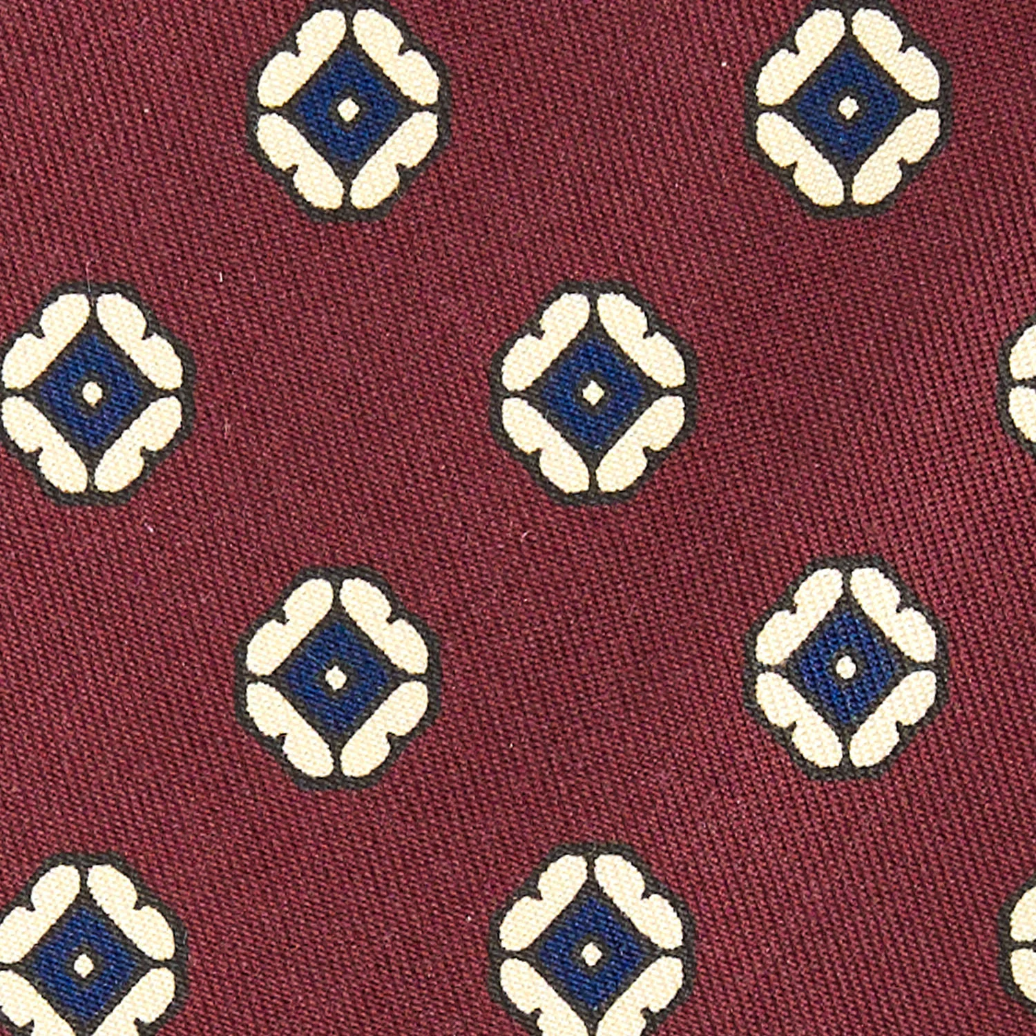 BURGUNDY SILK TIE - Image 4