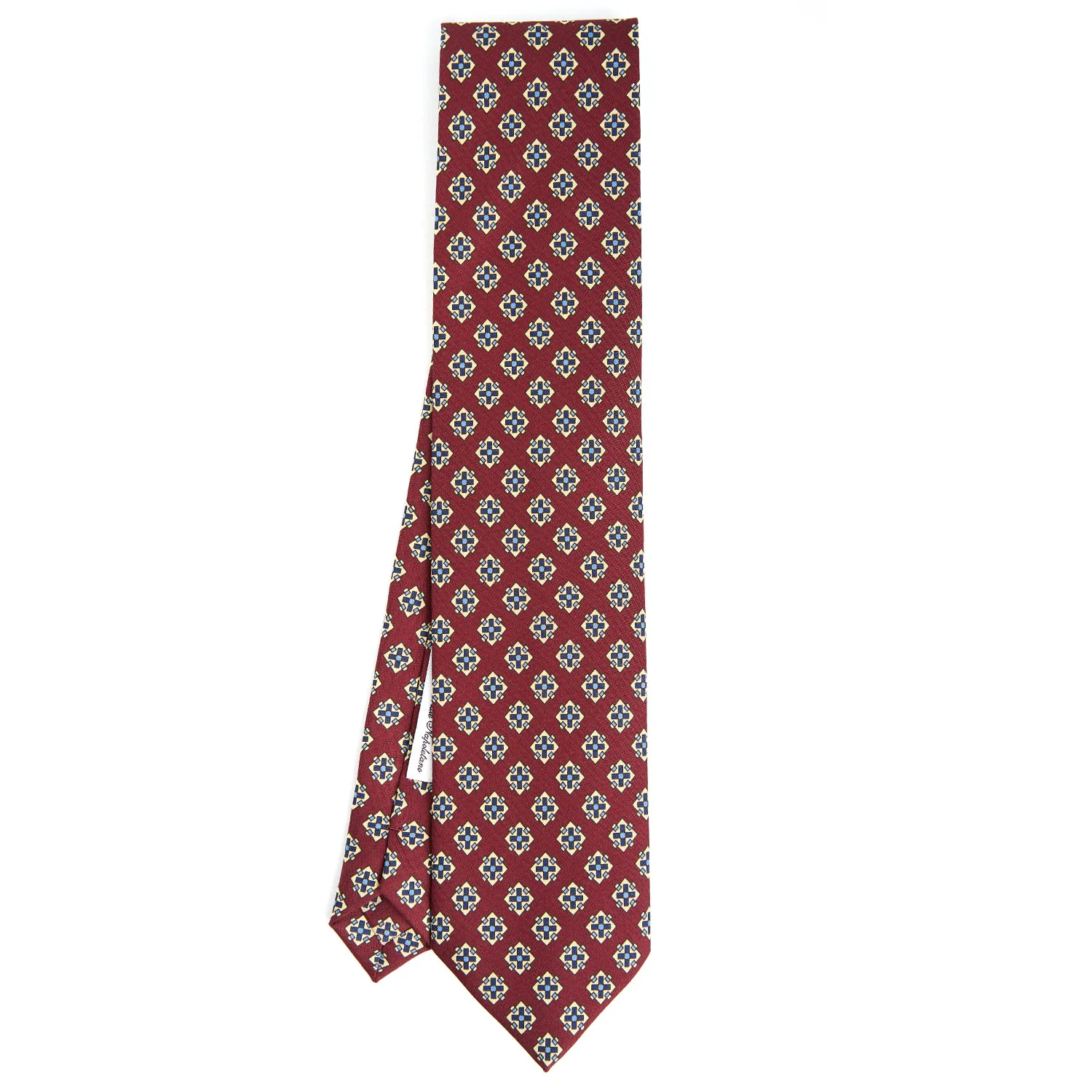 BURGUNDY SILK TIE - Image 2