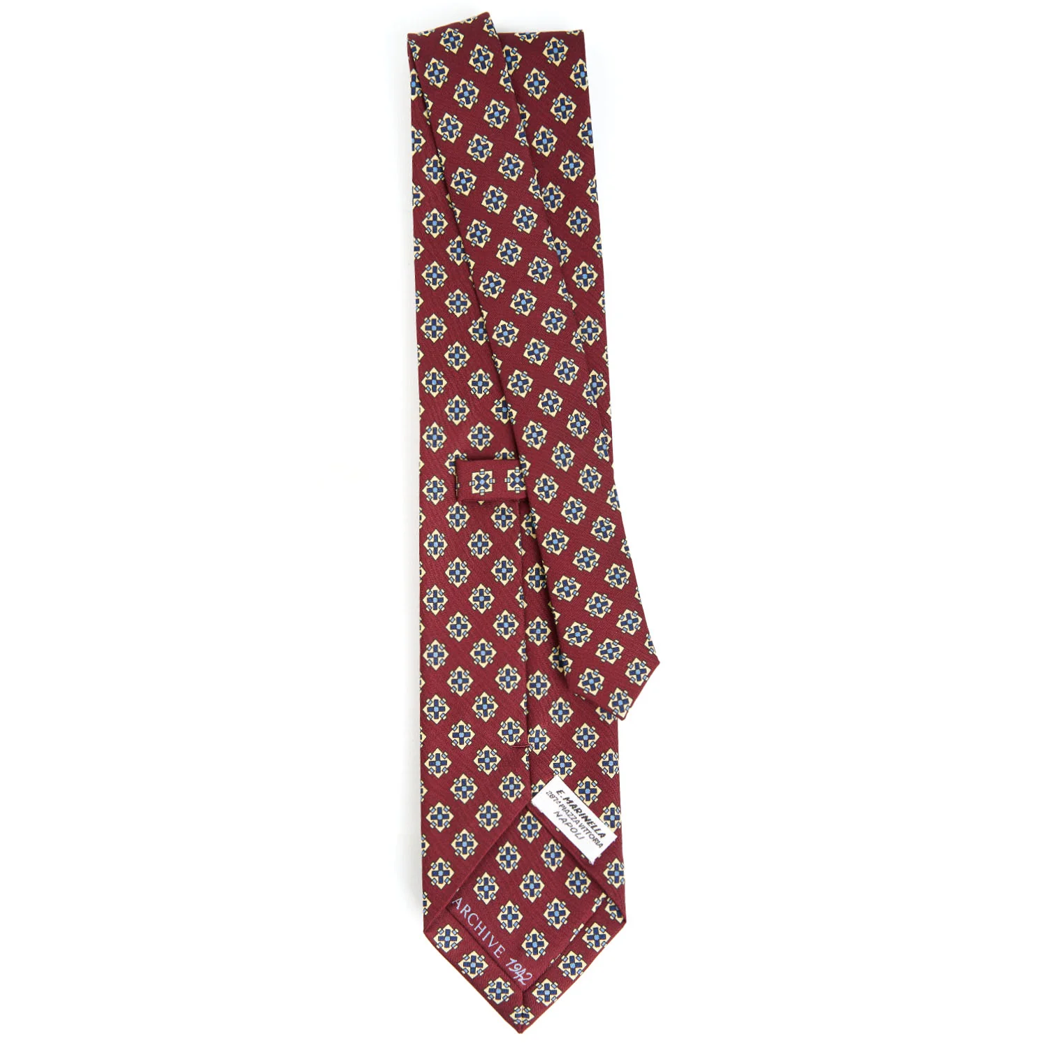 BURGUNDY SILK TIE - Image 3