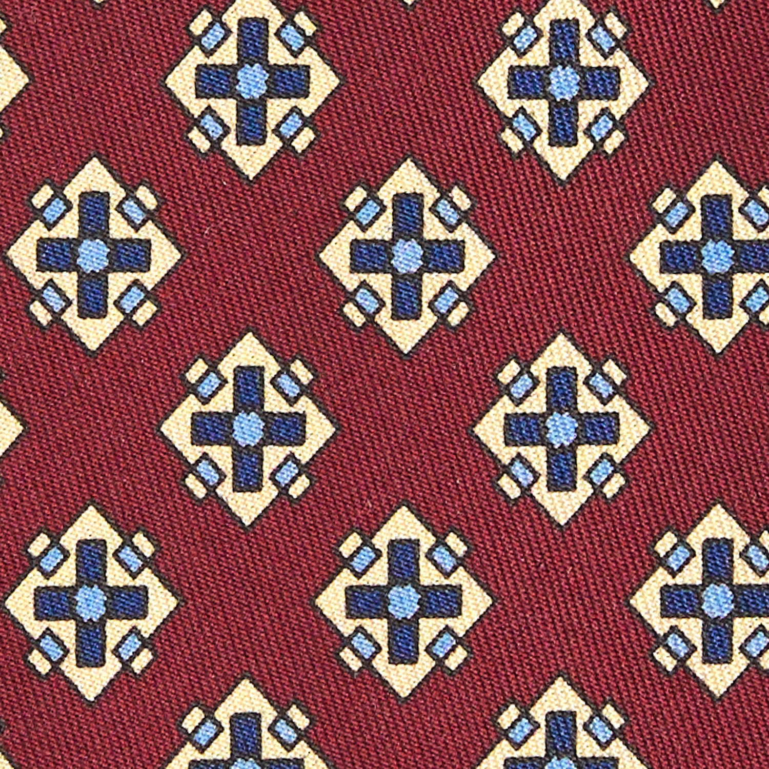 BURGUNDY SILK TIE - Image 4