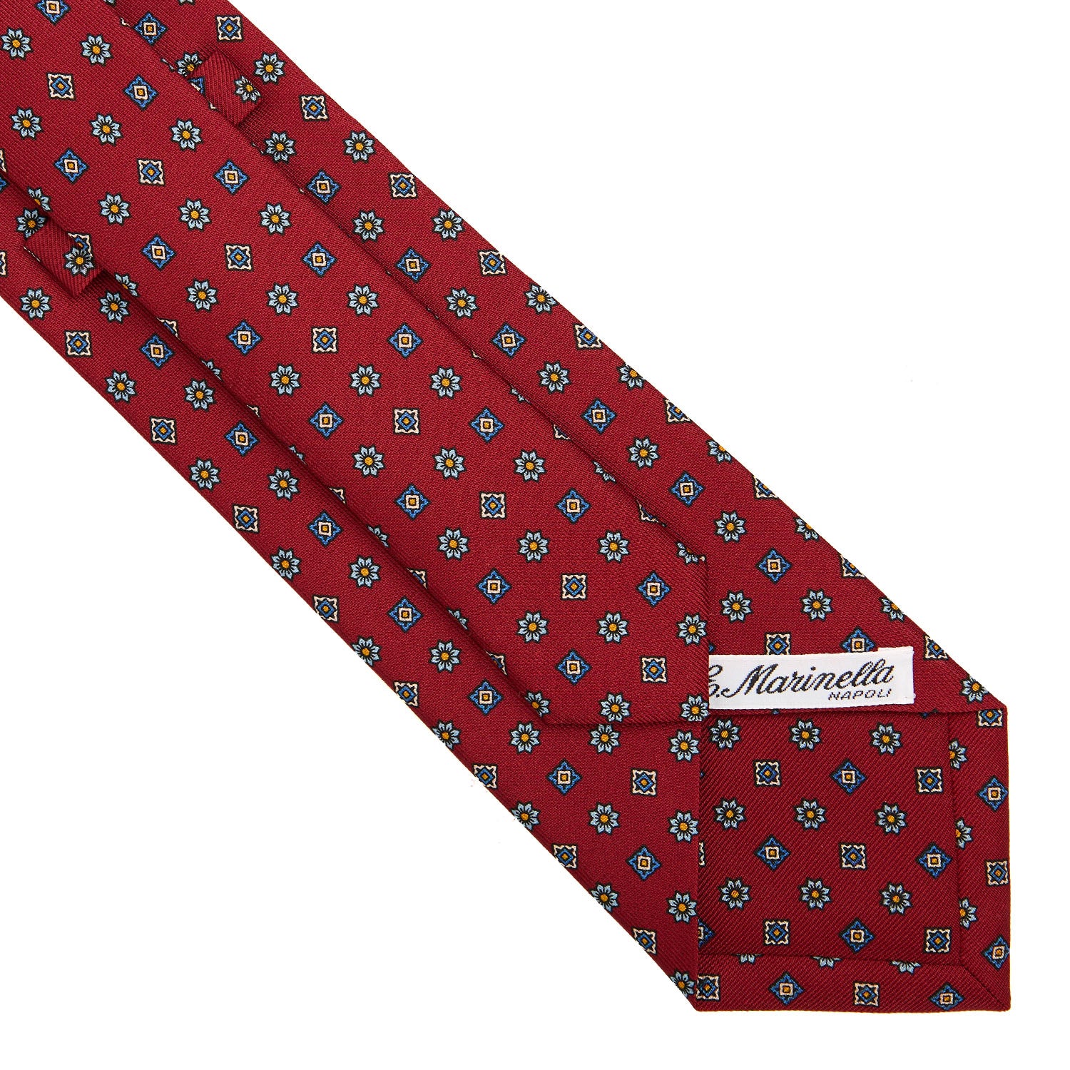 BURGUNDY CLASSIC SILK TIE - Image 4