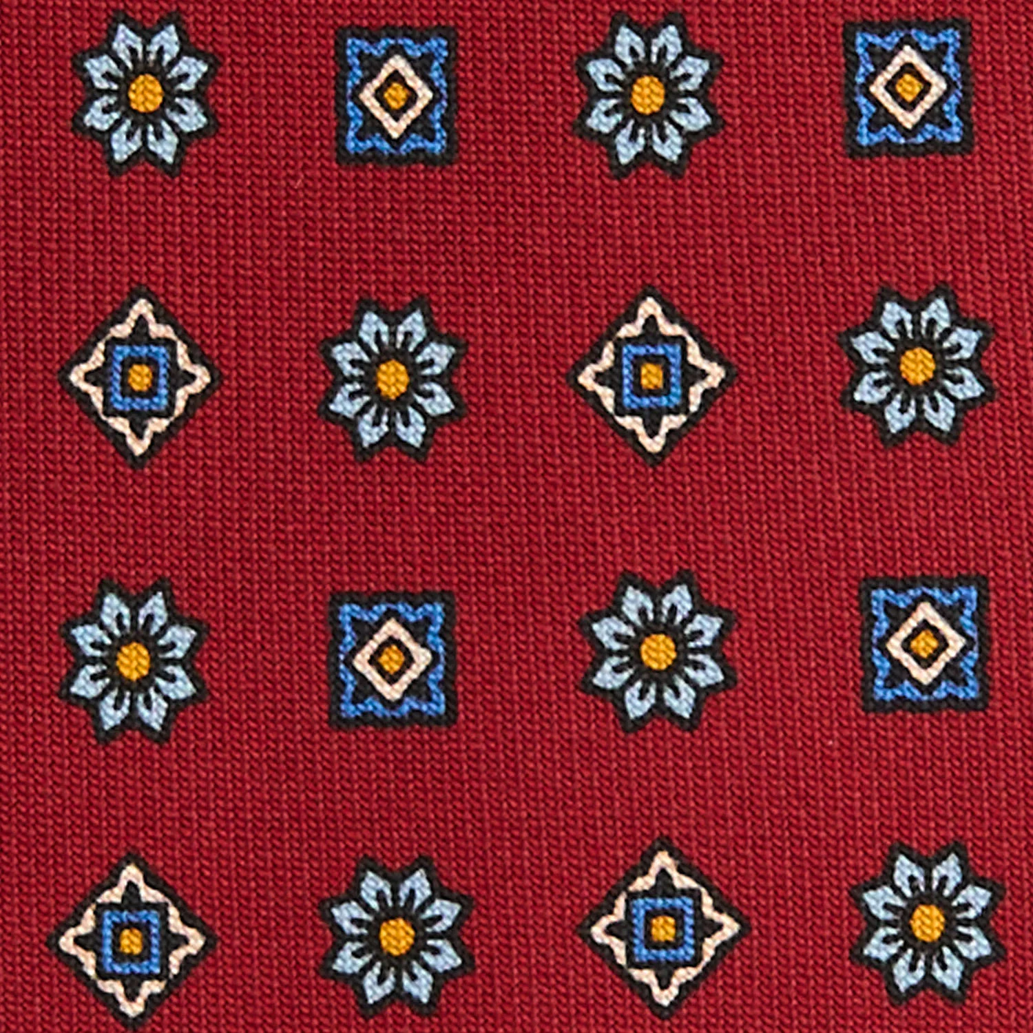 BURGUNDY CLASSIC SILK TIE - Image 5