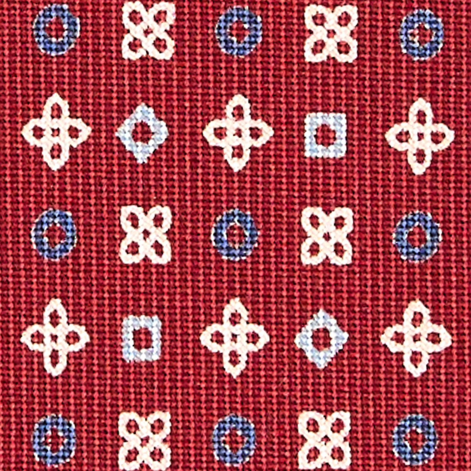 BURGUNDY CLASSIC SILK TIE - Image 5