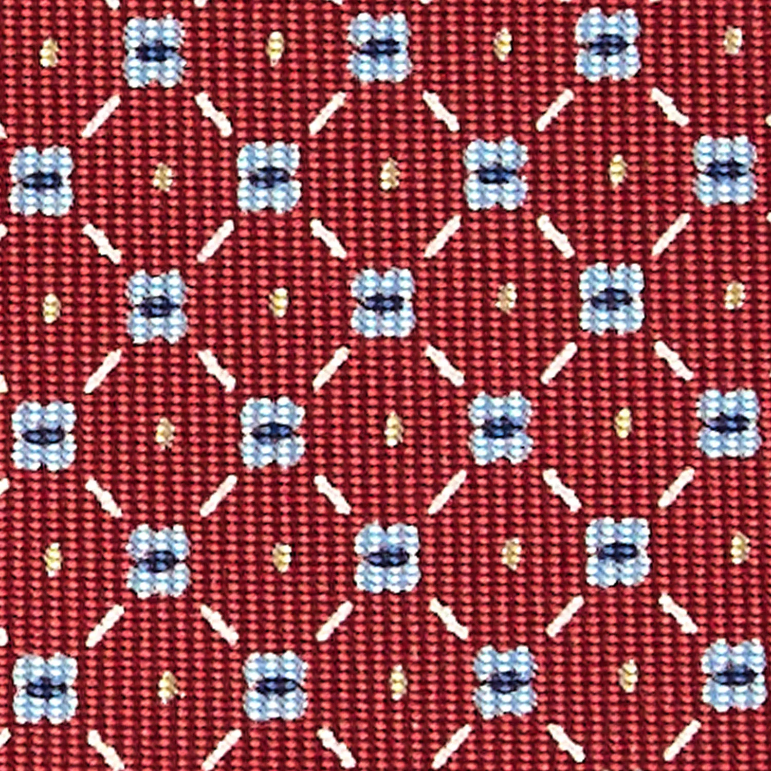 BURGUNDY CLASSIC SILK TIE - Image 5