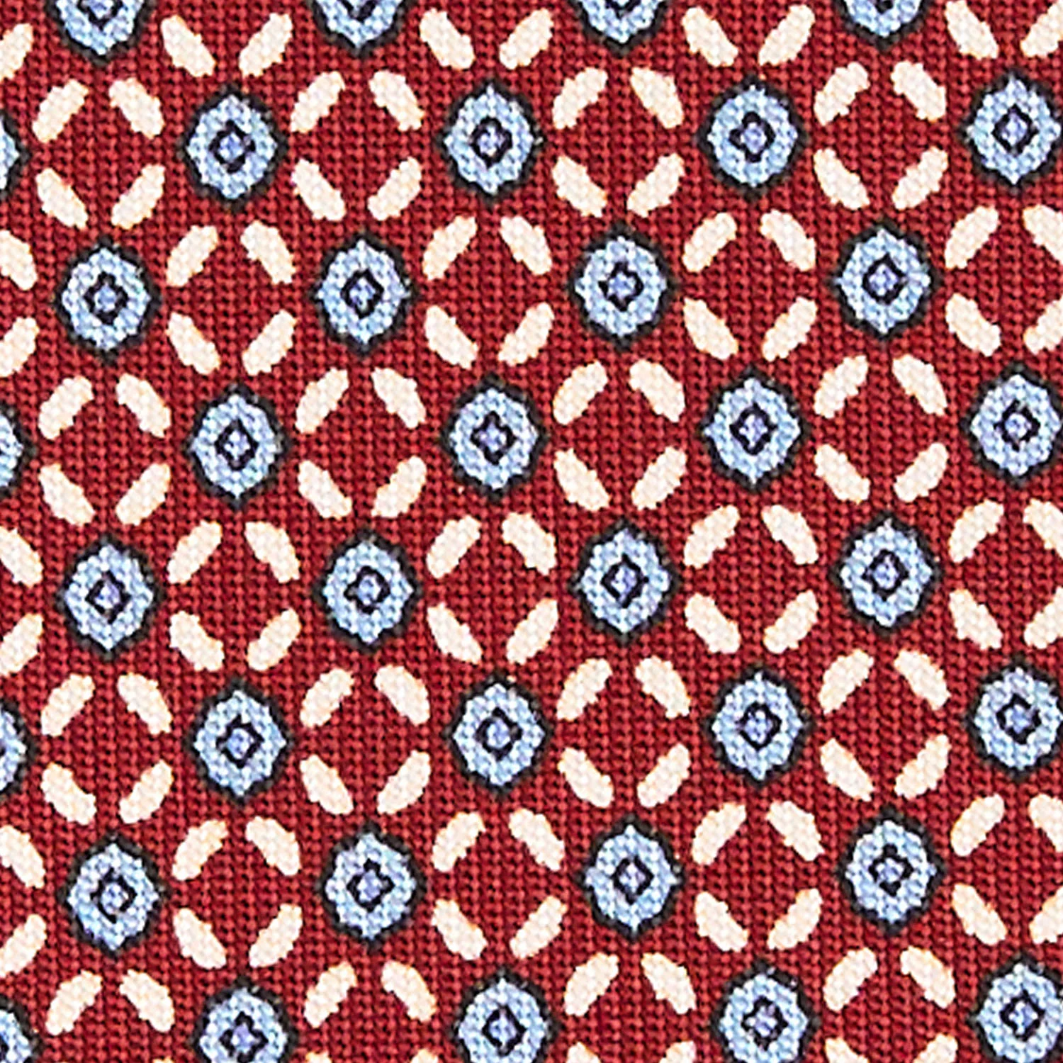 BURGUNDY CLASSIC SILK TIE - Image 5