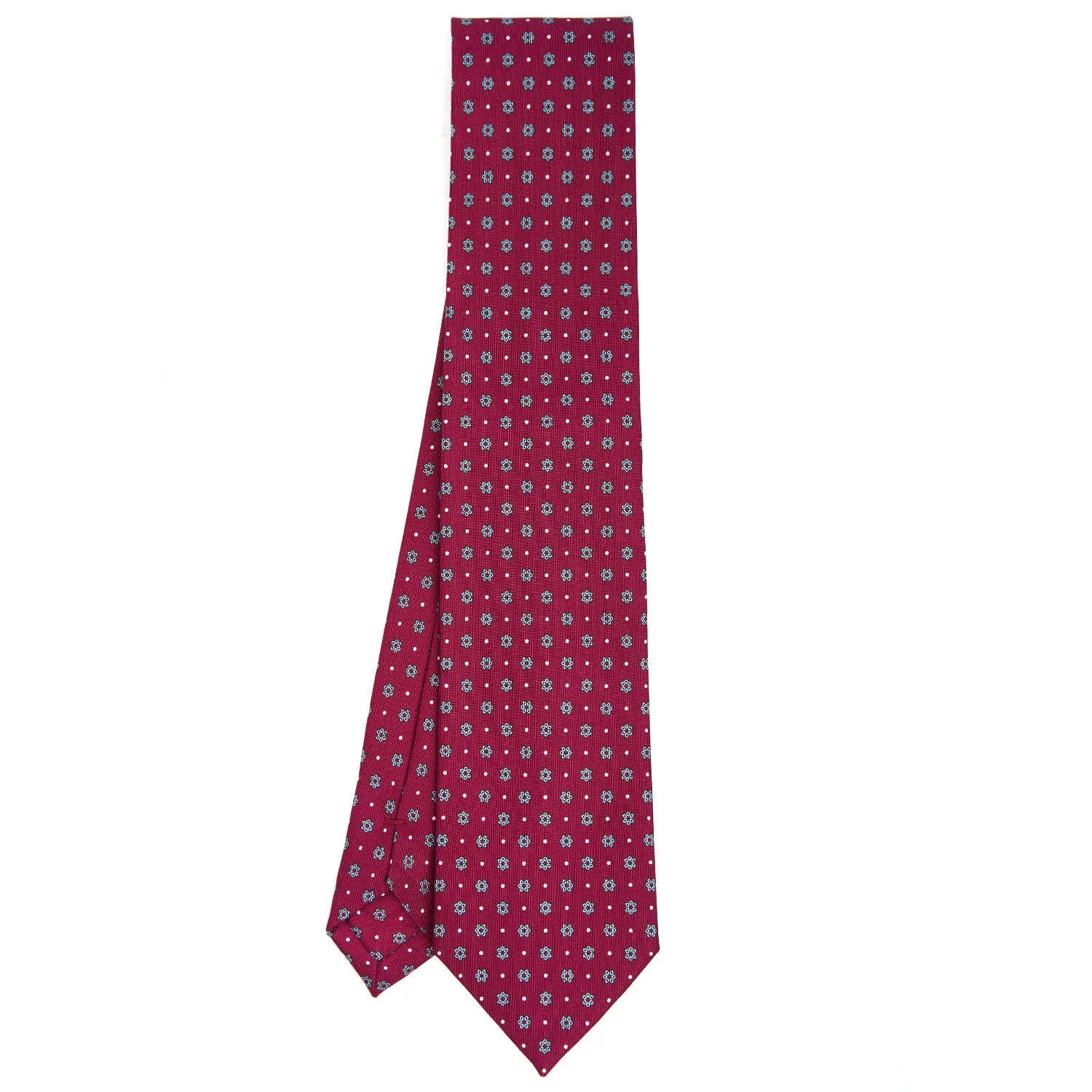 BURGUNDY CLASSIC SILK TIE - Image 2