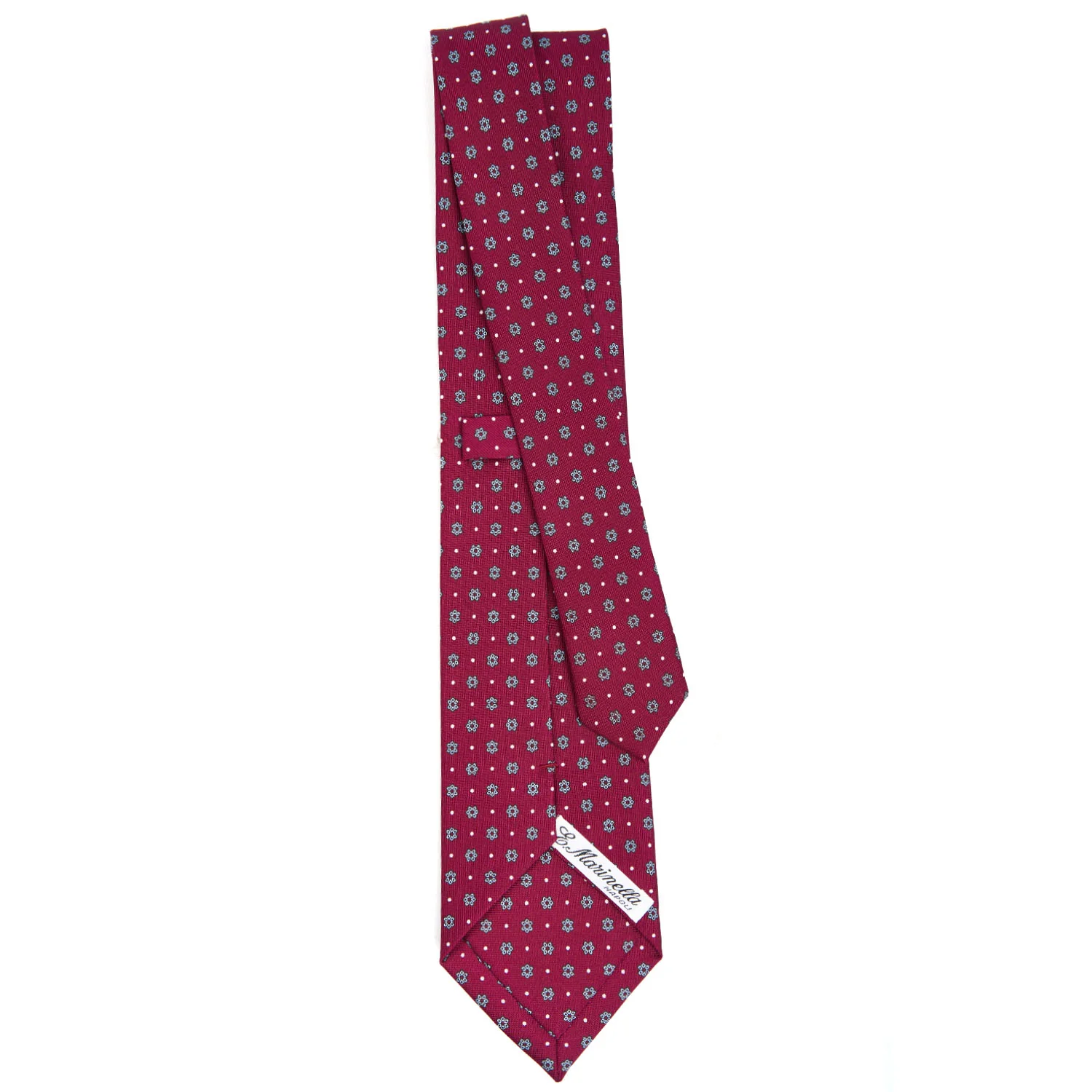 BURGUNDY CLASSIC SILK TIE - Image 3