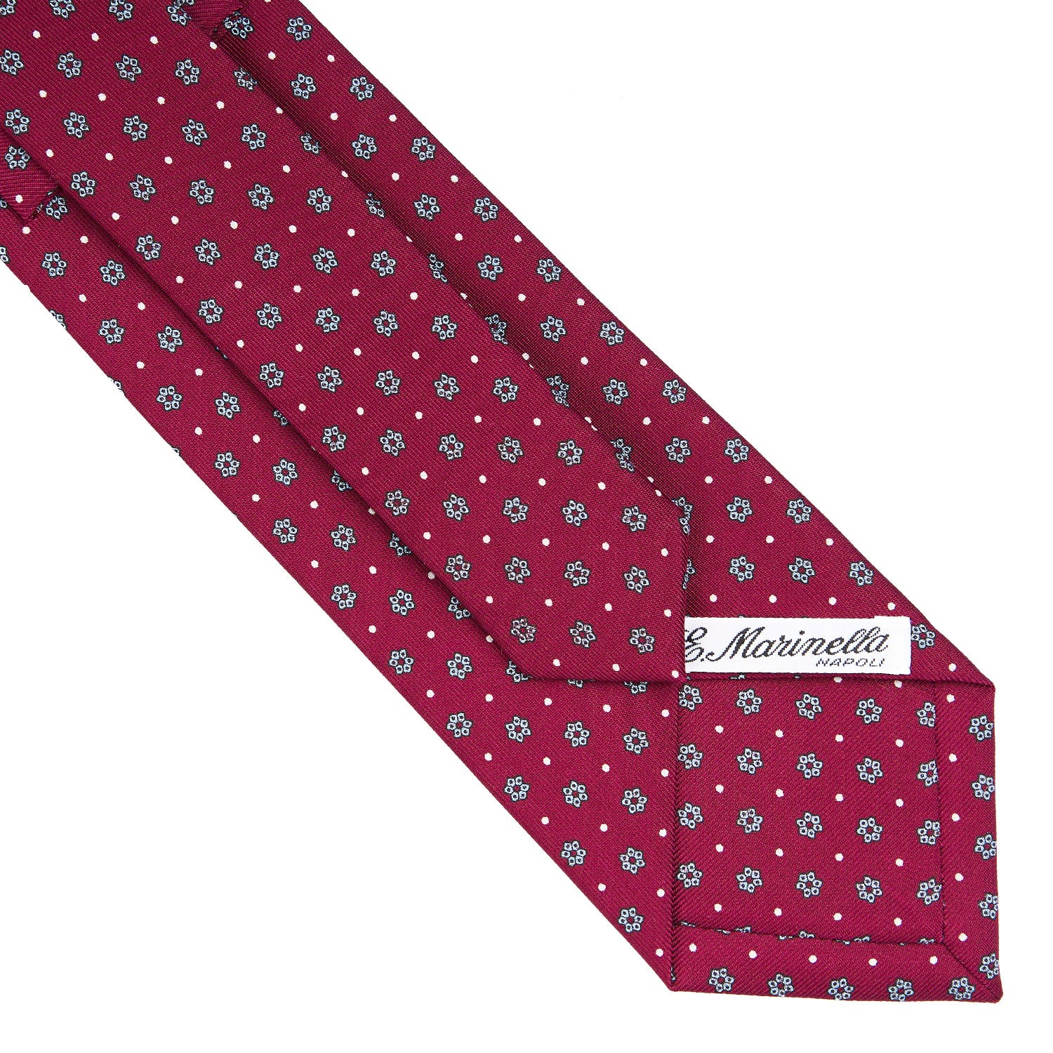 BURGUNDY CLASSIC SILK TIE - Image 4