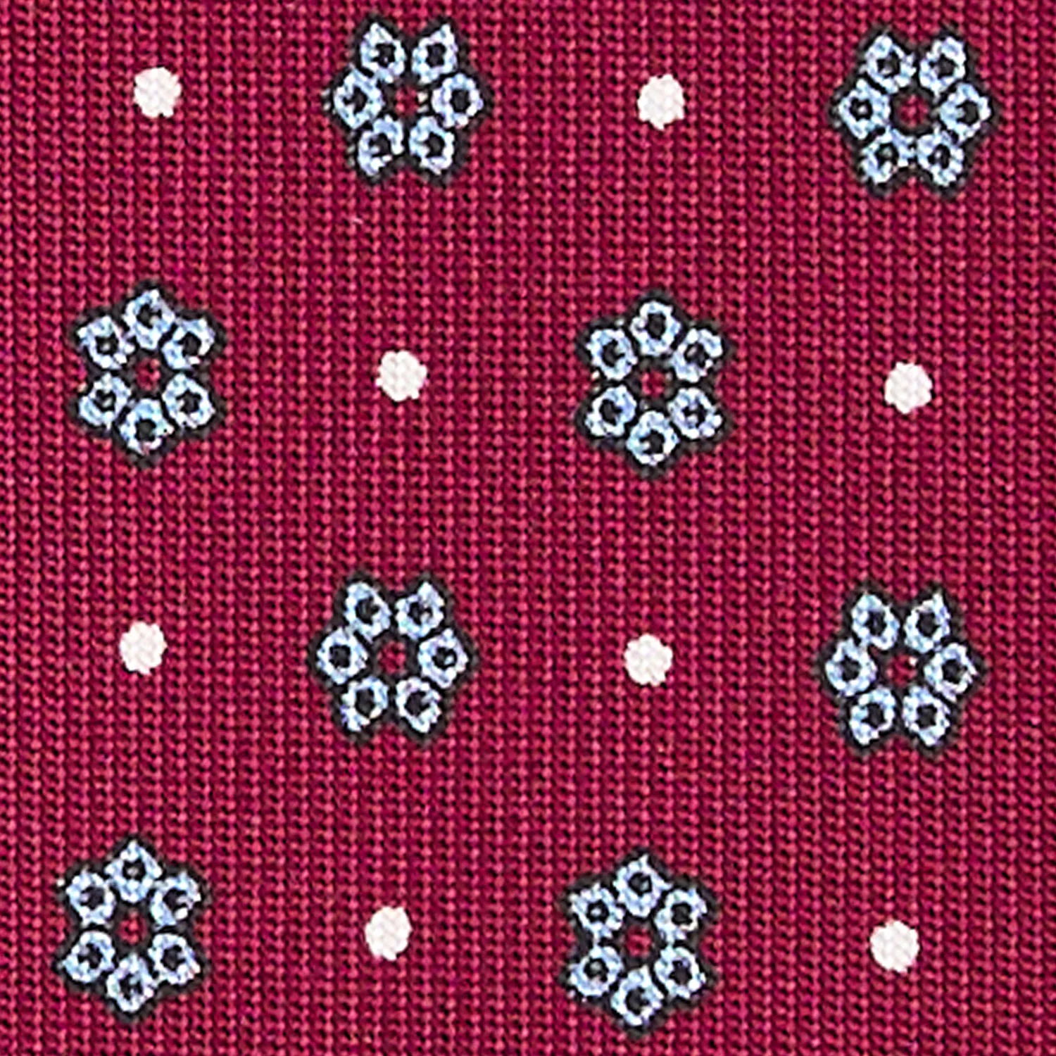 BURGUNDY CLASSIC SILK TIE - Image 5
