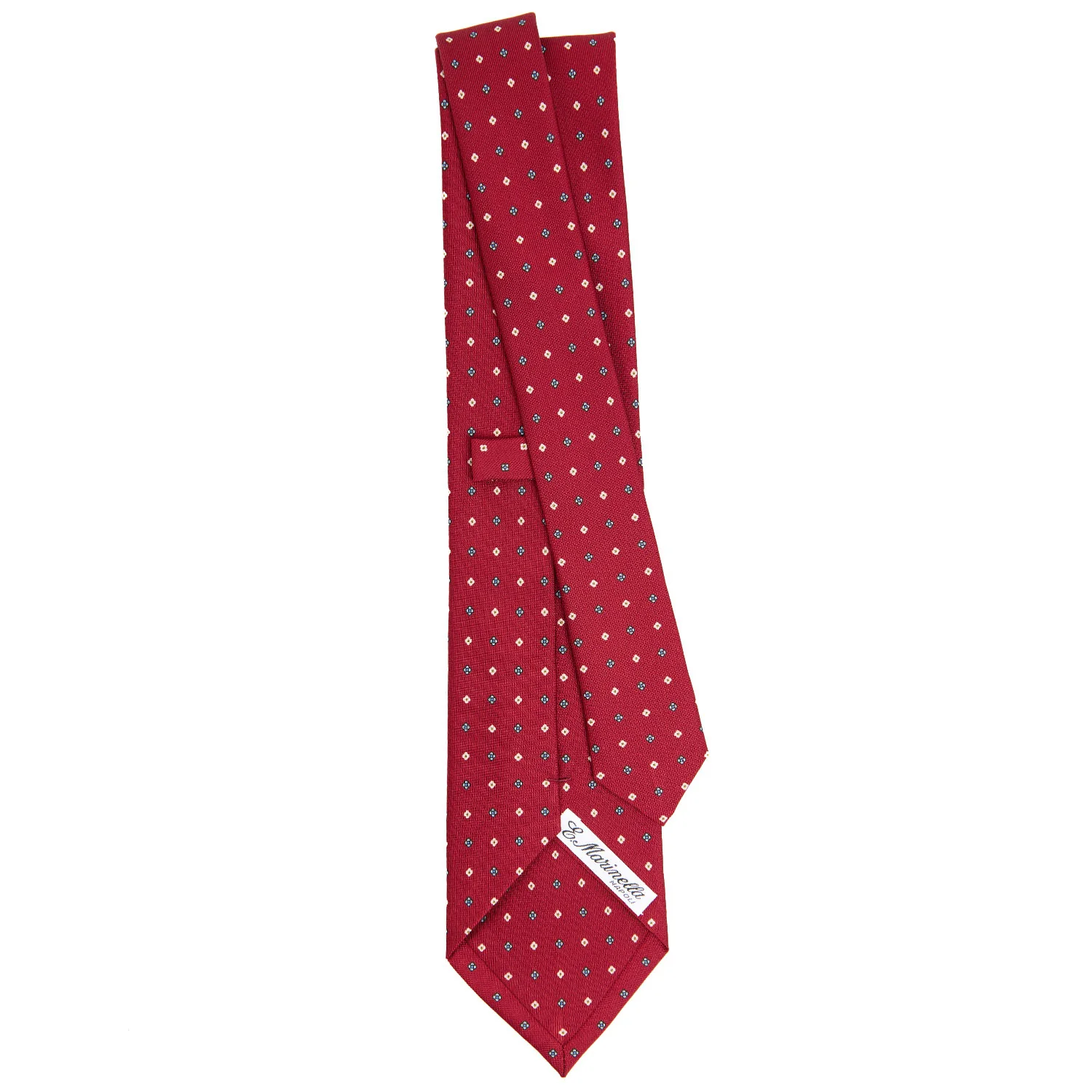BURGUNDY CLASSIC SILK TIE - Image 3