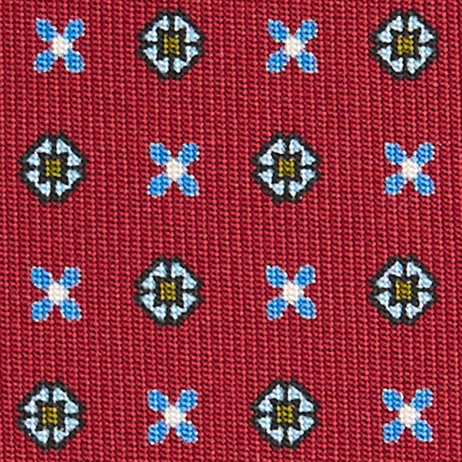 BURGUNDY CLASSIC SILK TIE - Image 5