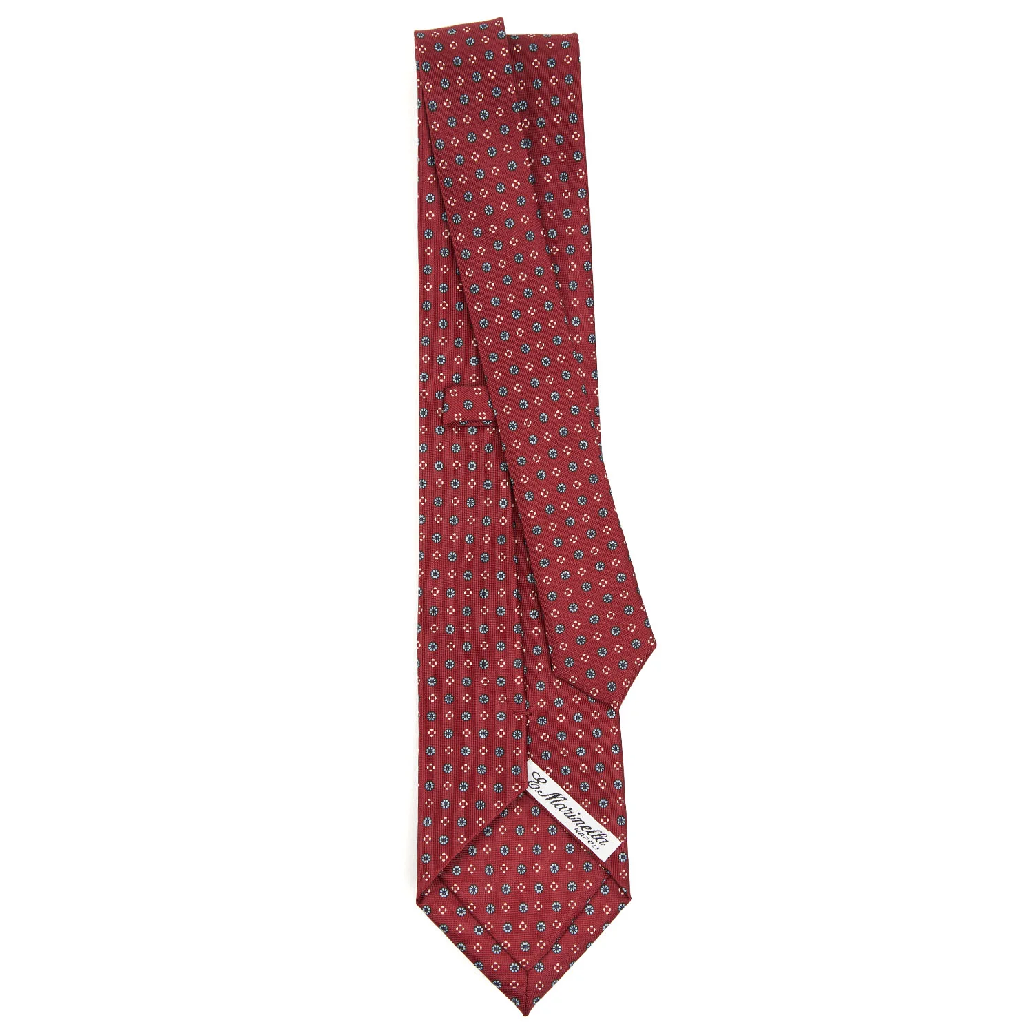 BURGUNDY CLASSIC SILK TIE - Image 3