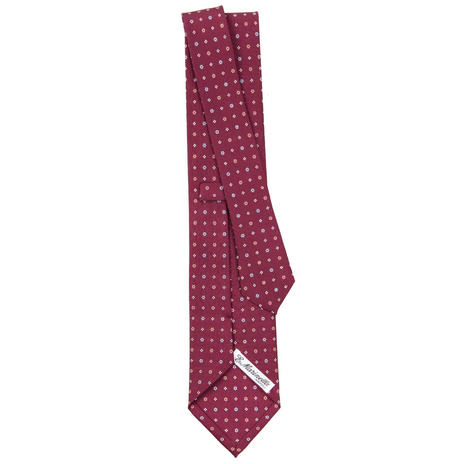 BURGUNDY CLASSIC SILK TIE - Image 3