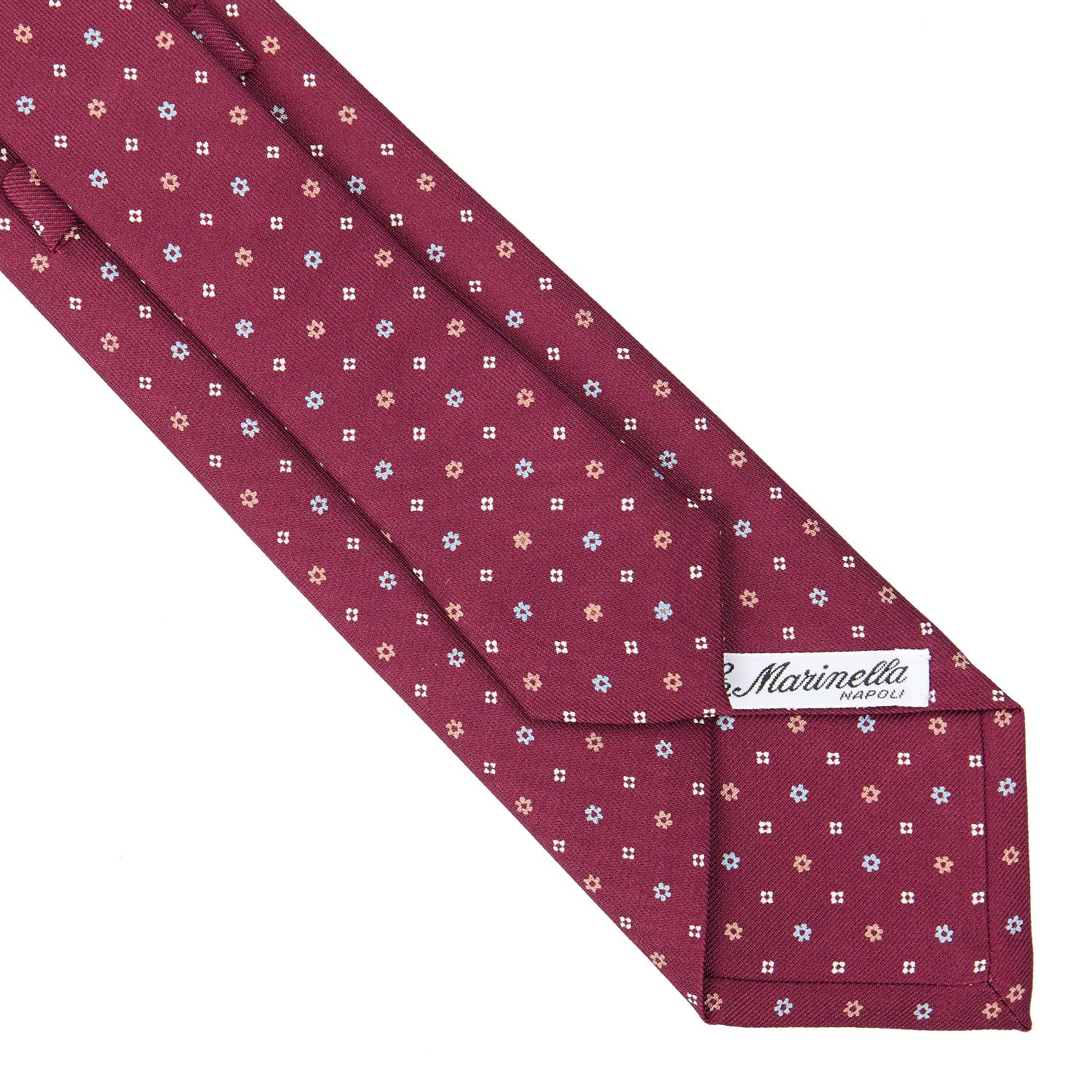 BURGUNDY CLASSIC SILK TIE - Image 4