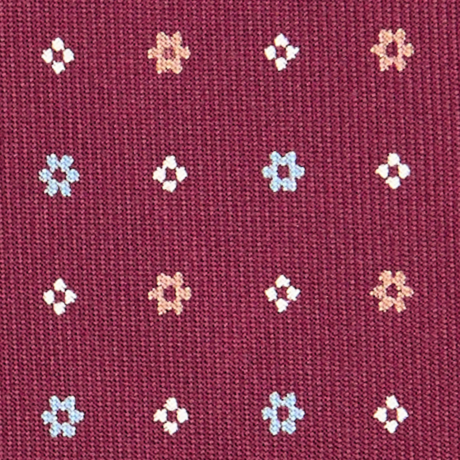 BURGUNDY CLASSIC SILK TIE - Image 5