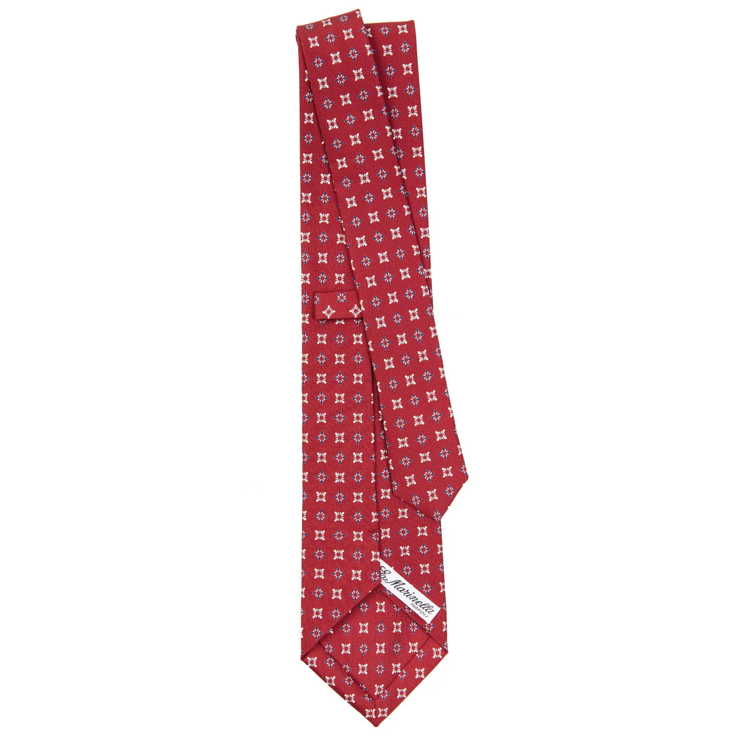 BURGUNDY CLASSIC SILK TIE - Image 3