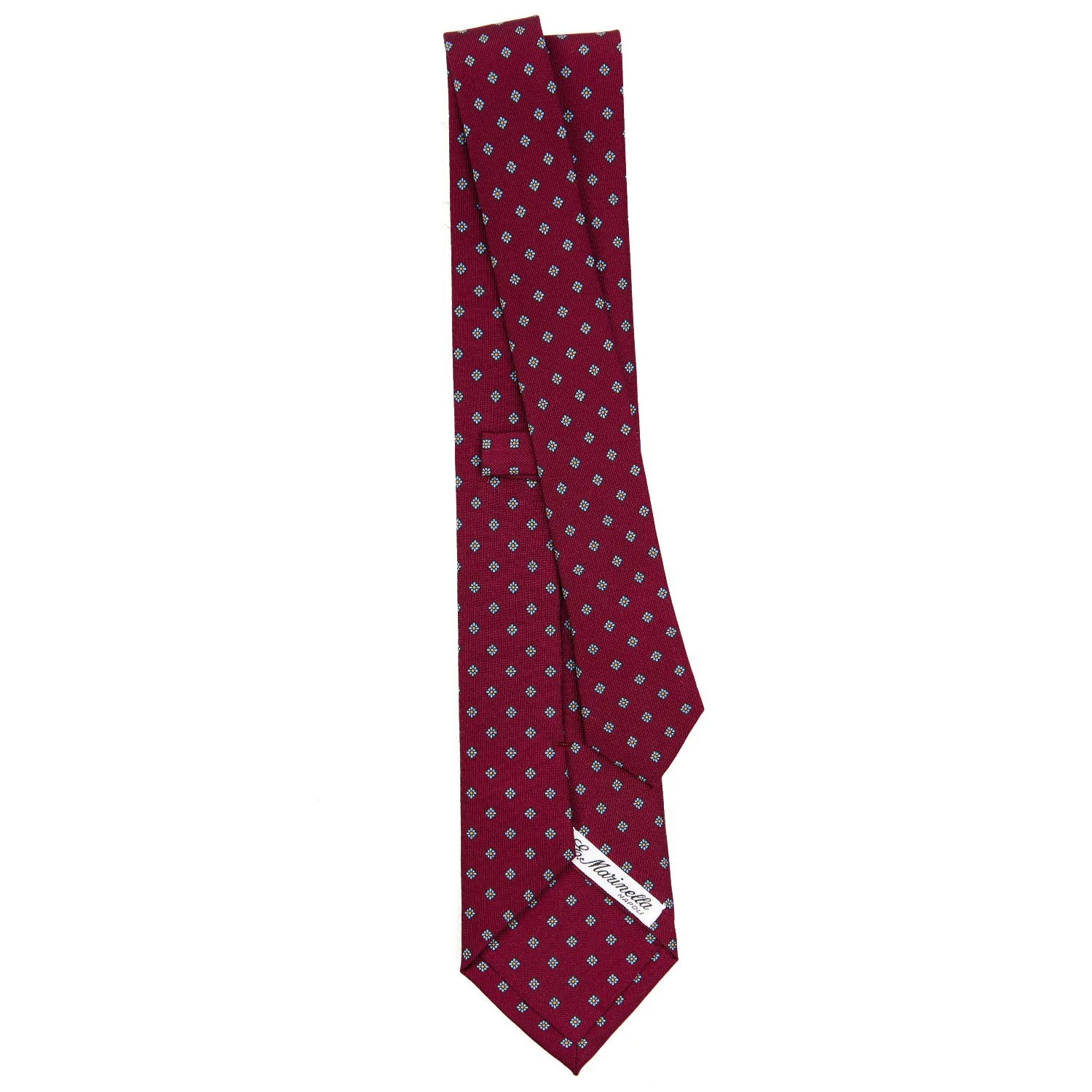 BURGUNDY CLASSIC SILK TIE - Image 3