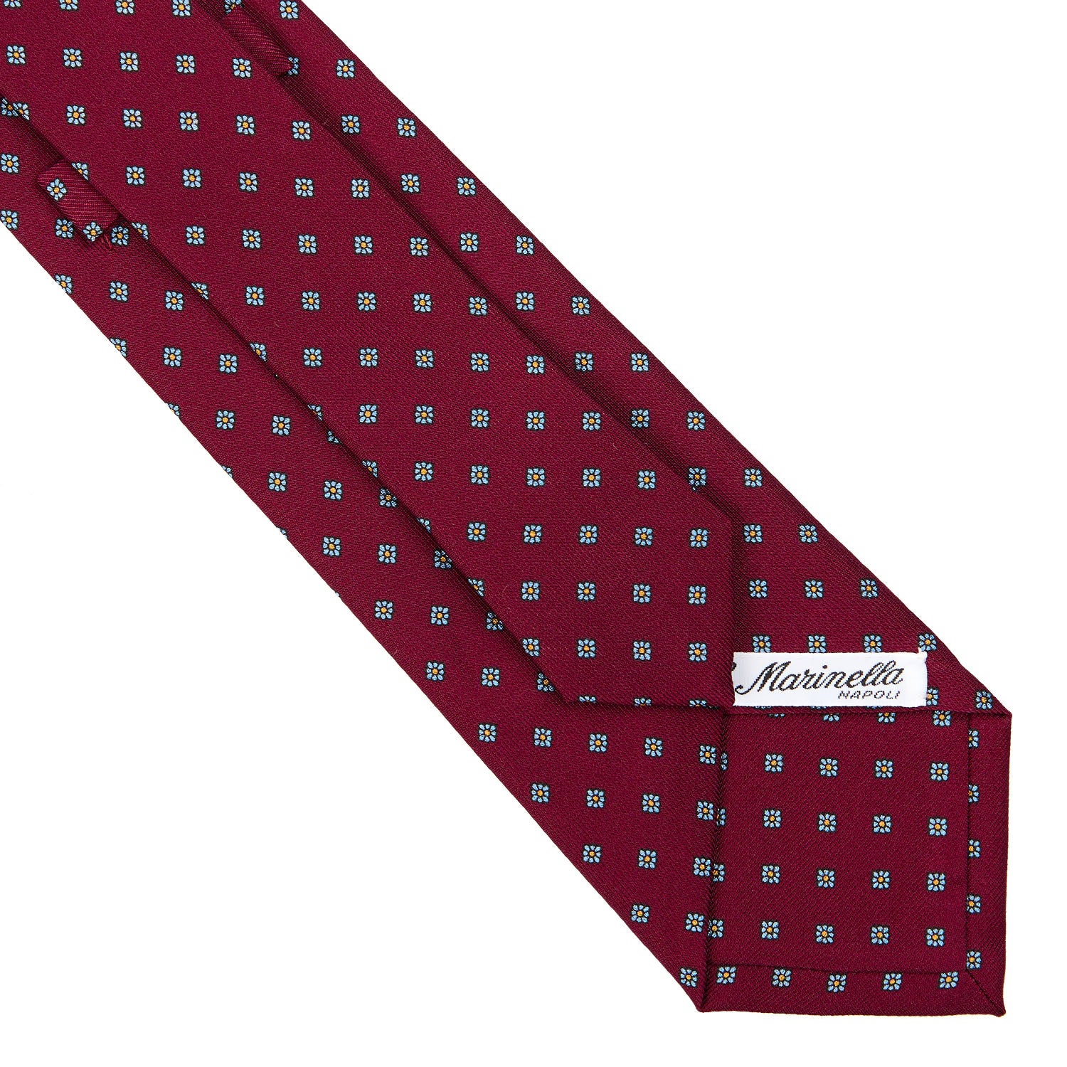 BURGUNDY CLASSIC SILK TIE - Image 4
