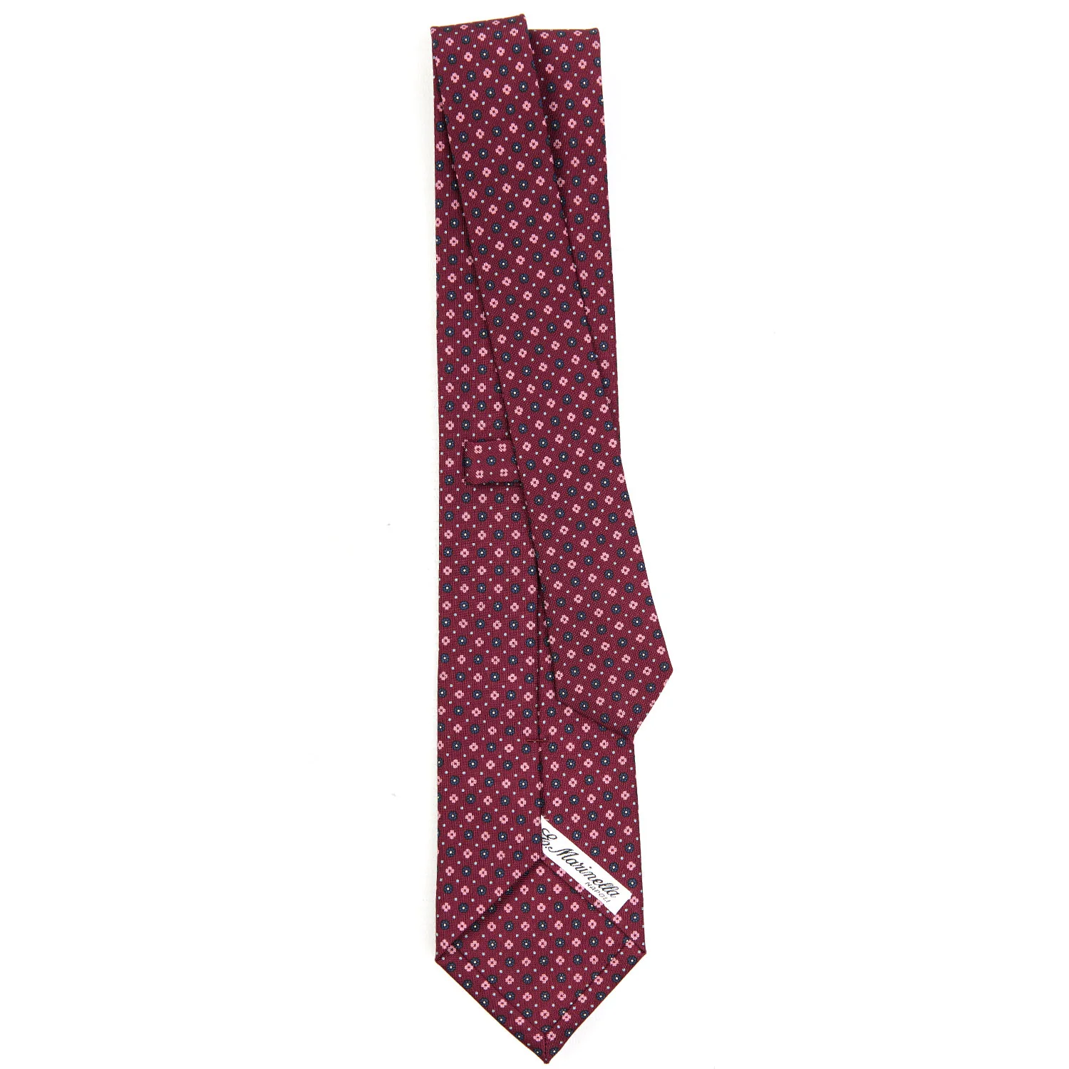 BURGUNDY CLASSIC SILK TIE - Image 3