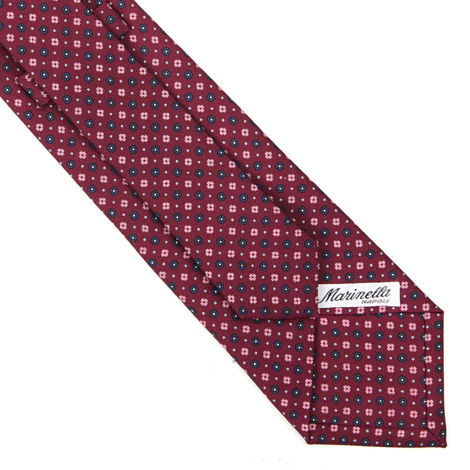 BURGUNDY CLASSIC SILK TIE - Image 4
