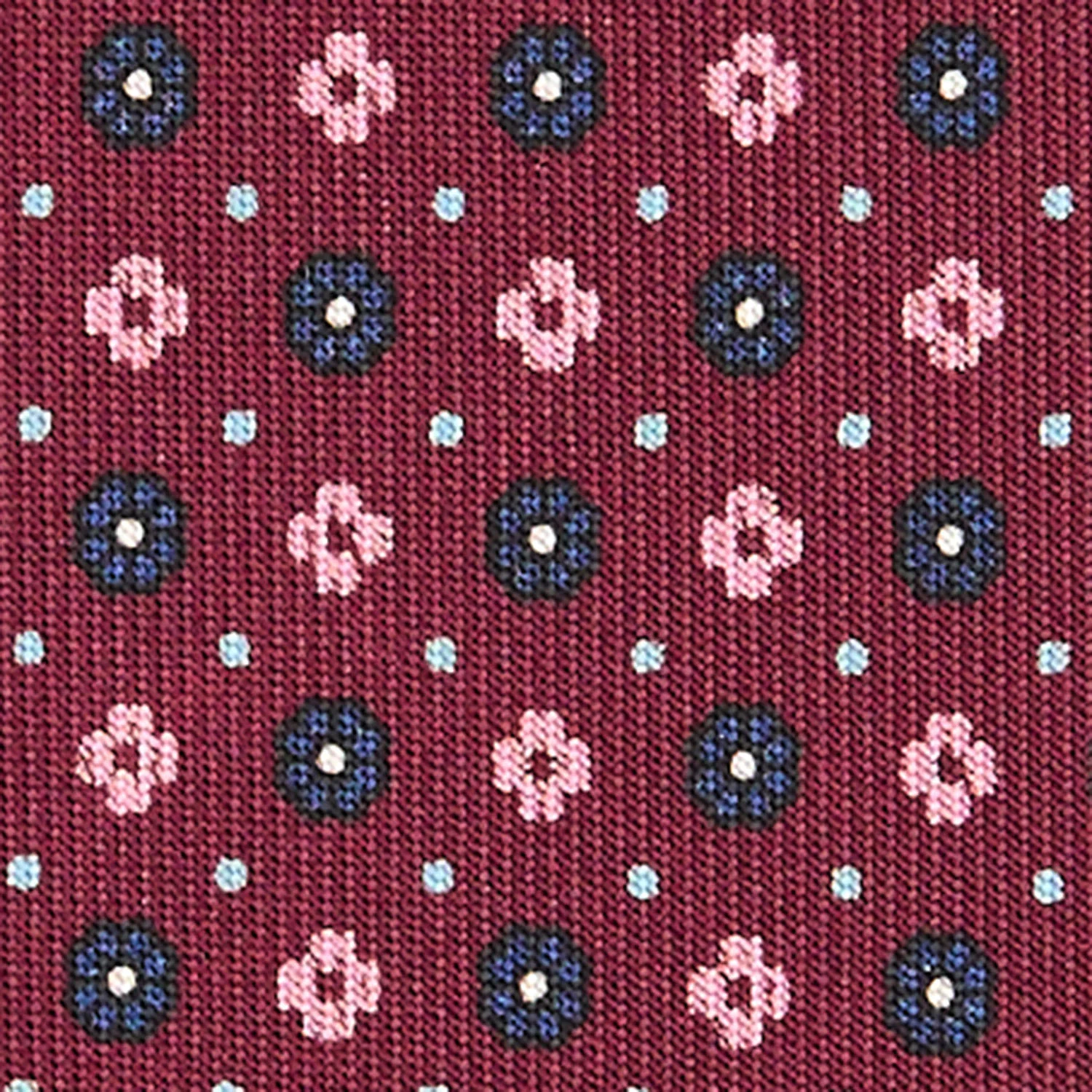 BURGUNDY CLASSIC SILK TIE - Image 5
