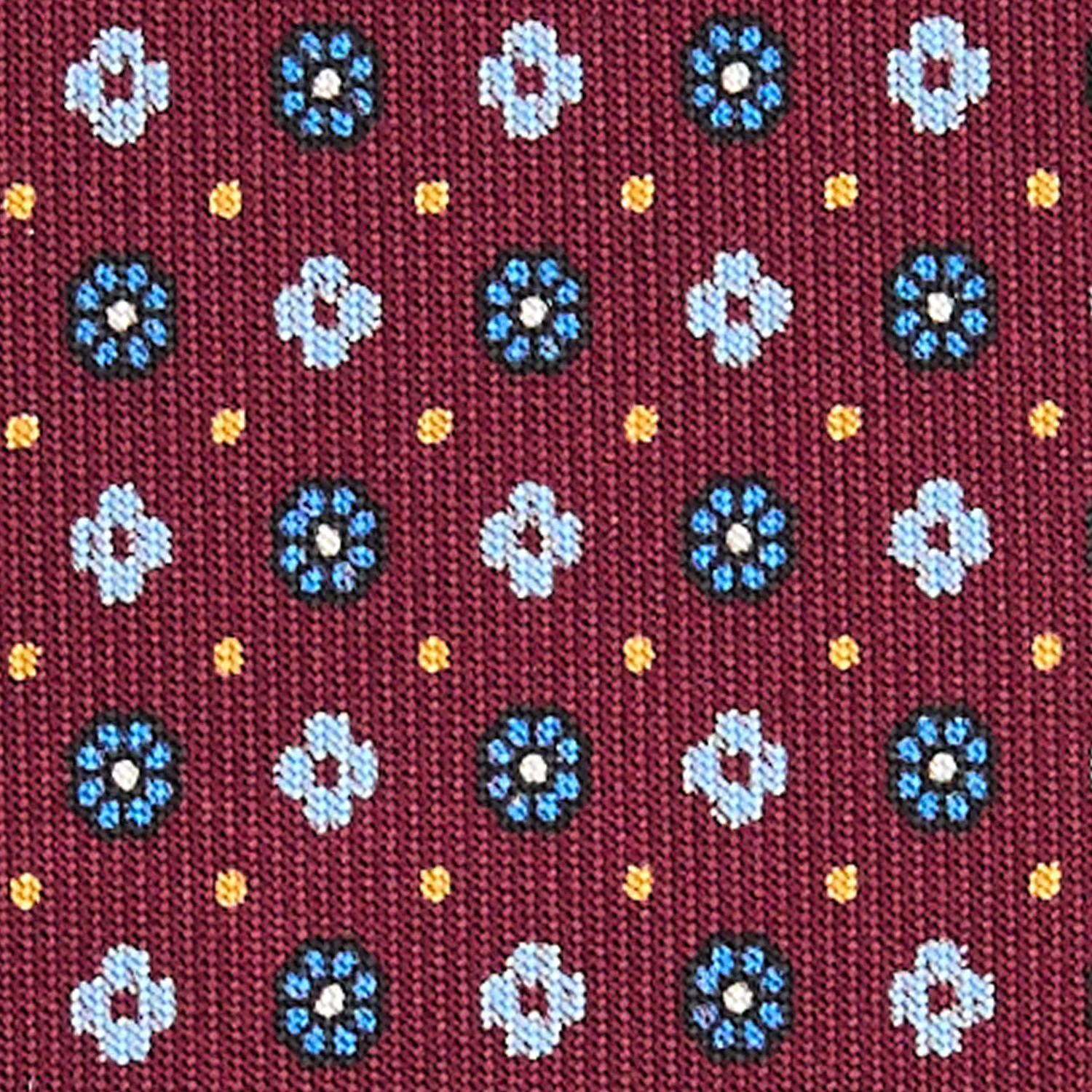 BURGUNDY CLASSIC SILK TIE - Image 5