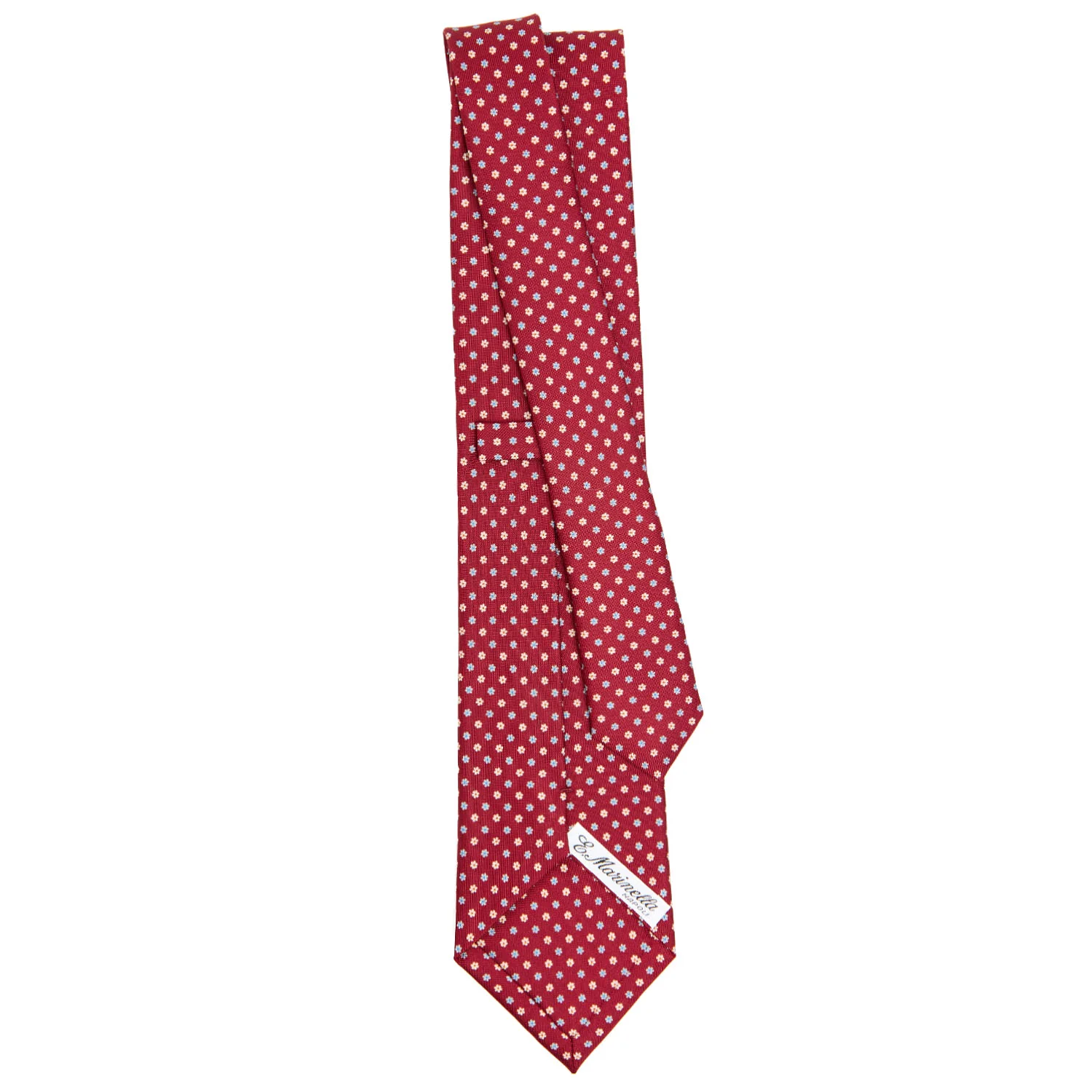 BURGUNDY CLASSIC SILK TIE - Image 3