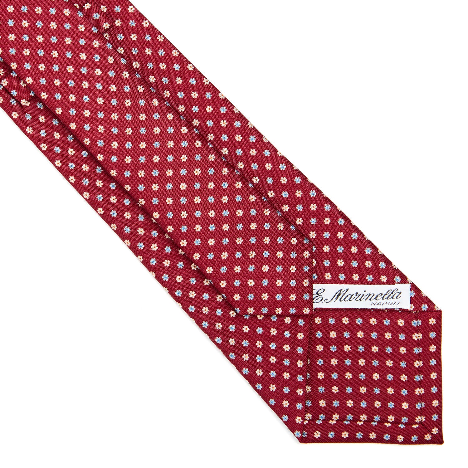 BURGUNDY CLASSIC SILK TIE - Image 4