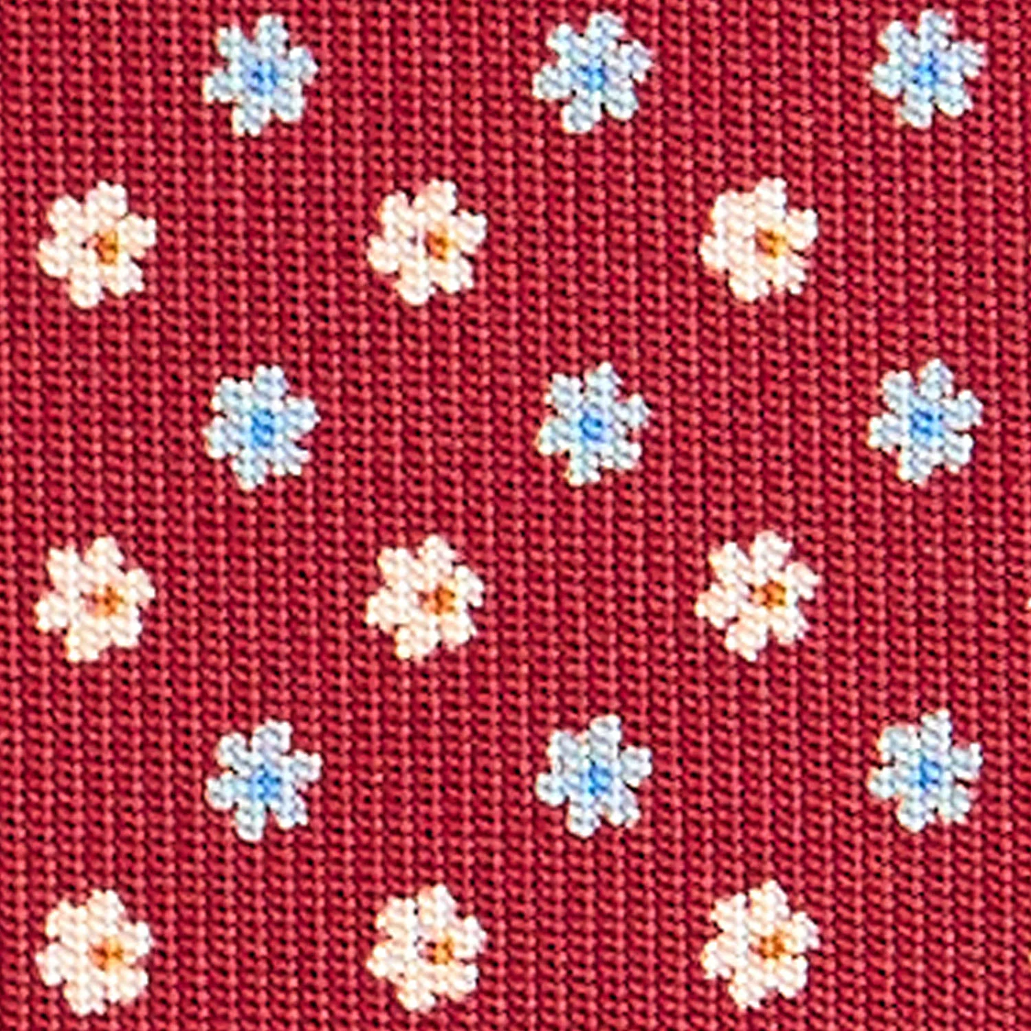 BURGUNDY CLASSIC SILK TIE - Image 5