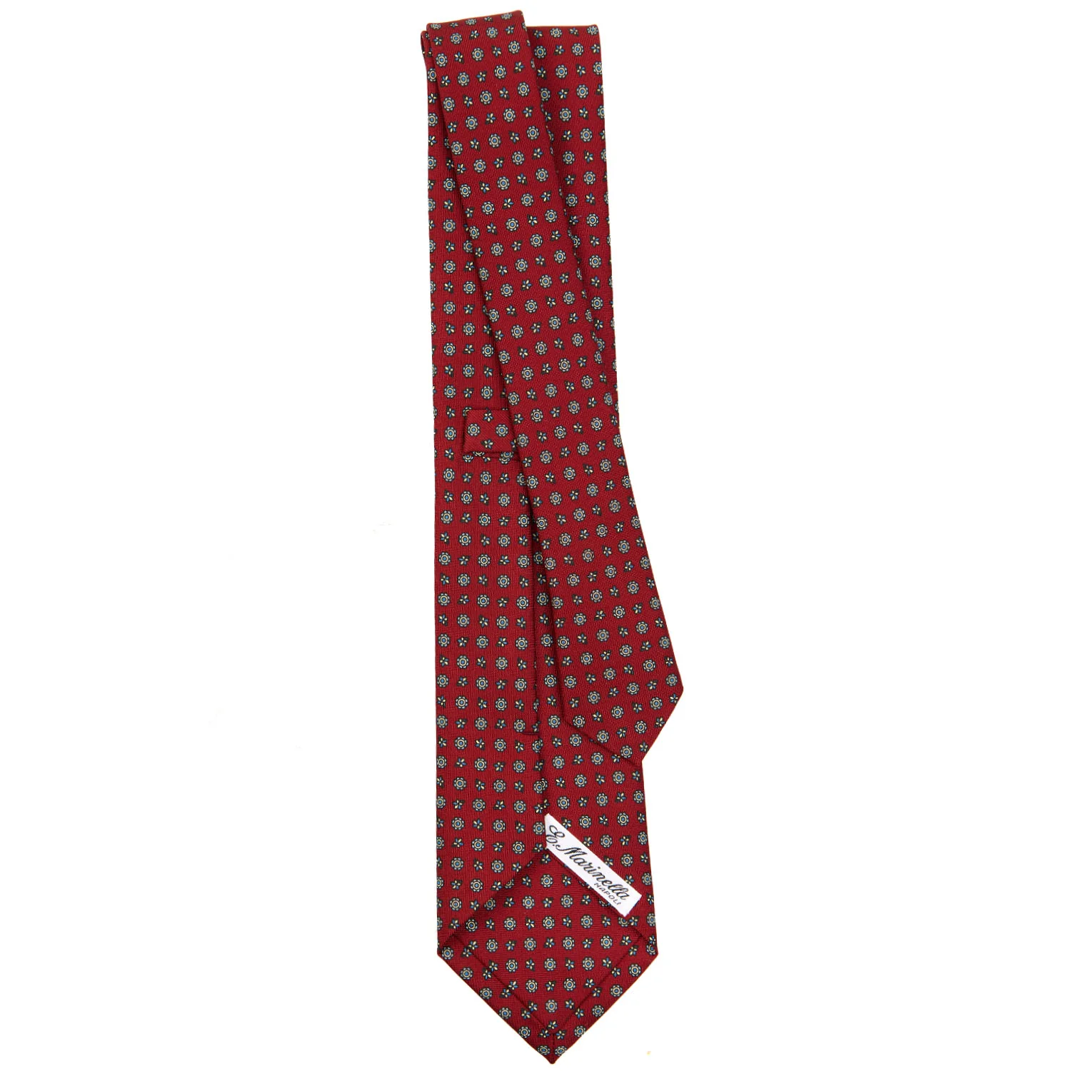 BURGUNDY CLASSIC SILK TIE - Image 3