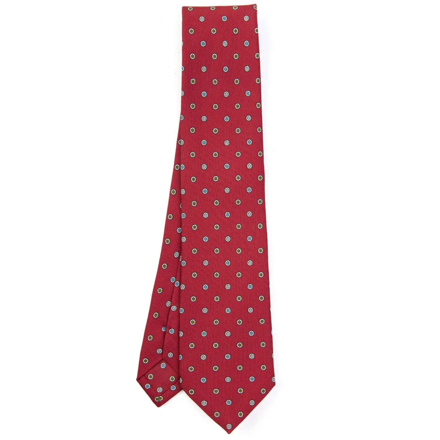 BURGUNDY CLASSIC SILK TIE - Image 2