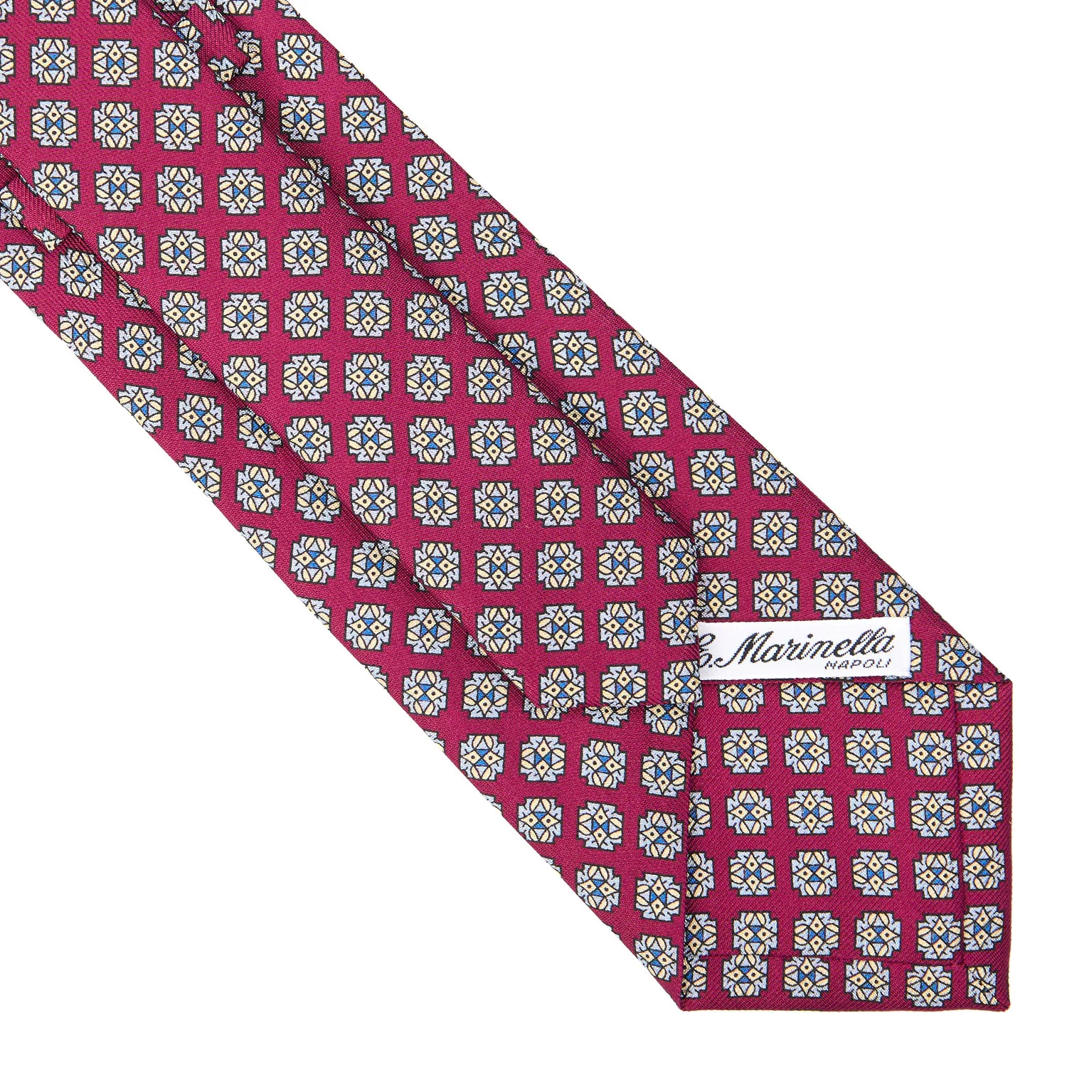 BURGUNDY CLASSIC SILK TIE - Image 4