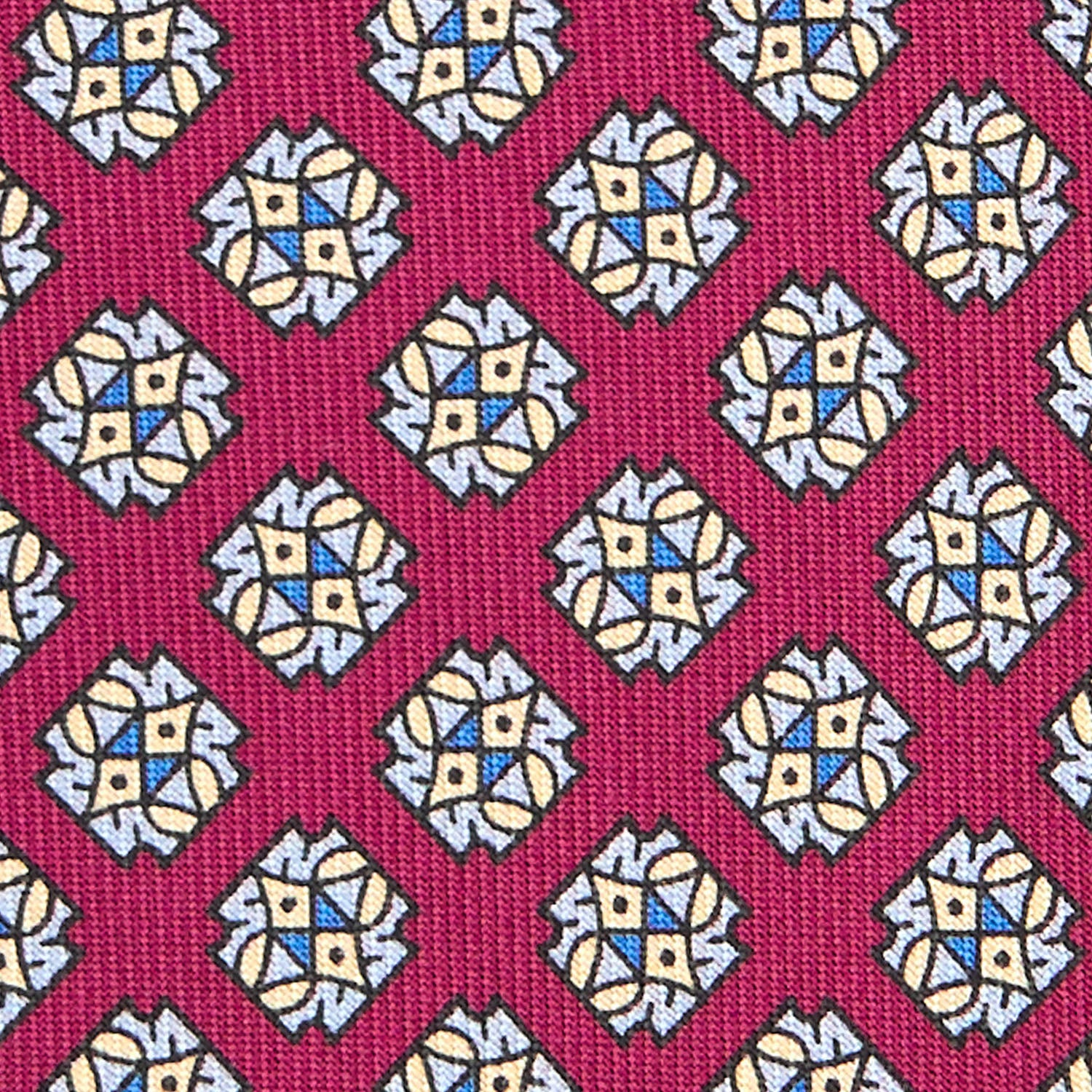 BURGUNDY CLASSIC SILK TIE - Image 5