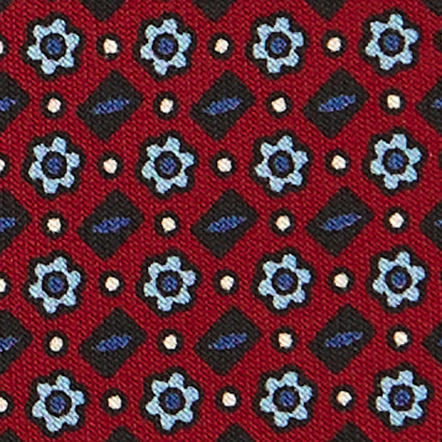 BURGUNDY CLASSIC SILK TIE - Image 5