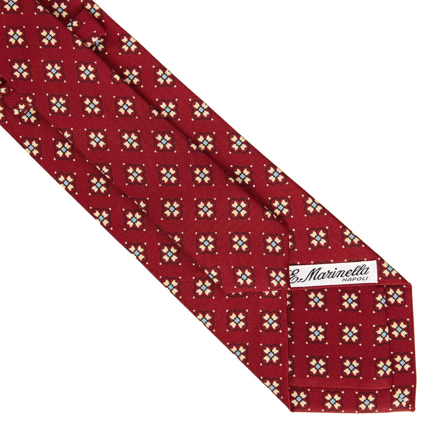 BURGUNDY CLASSIC SILK TIE - Image 4