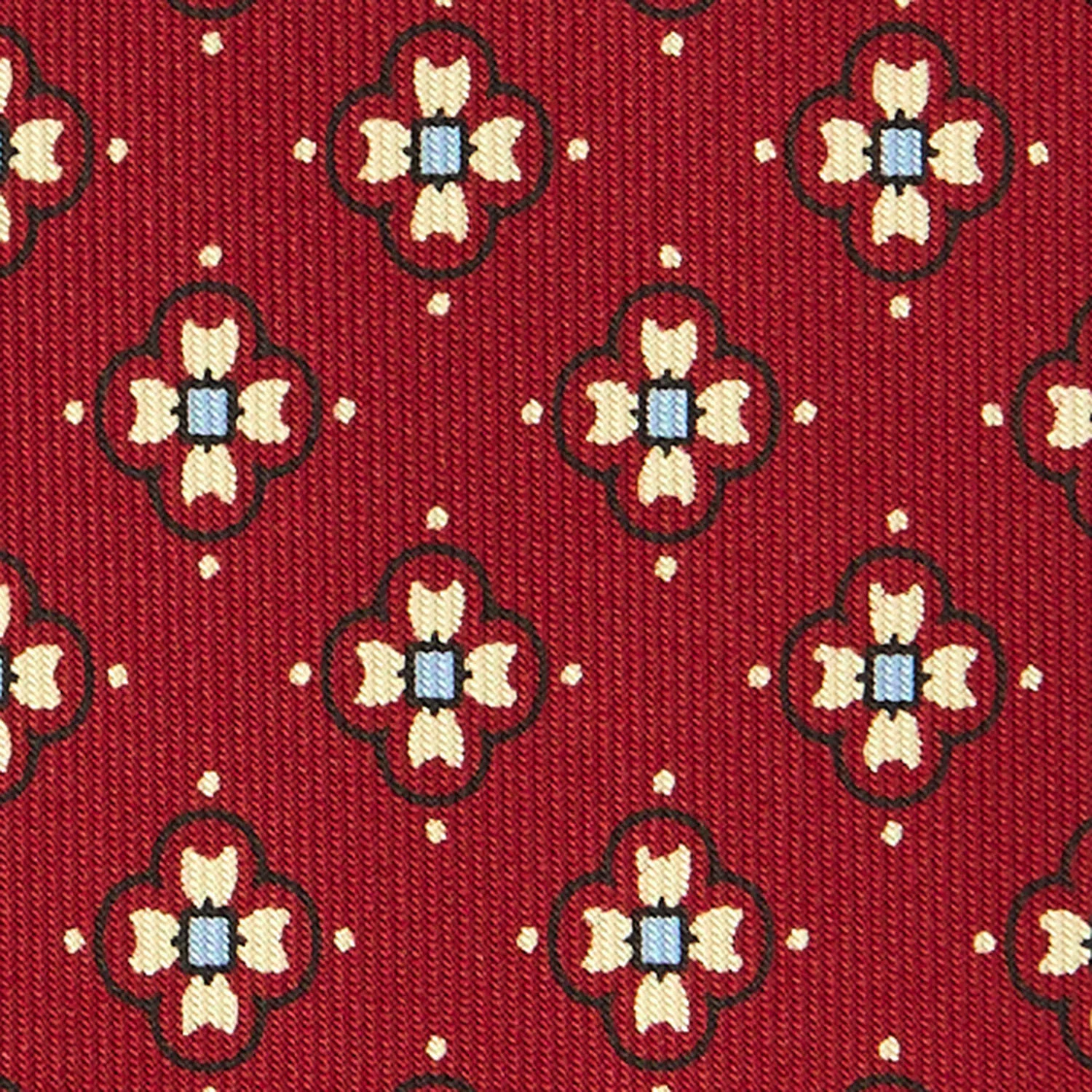 BURGUNDY CLASSIC SILK TIE - Image 5