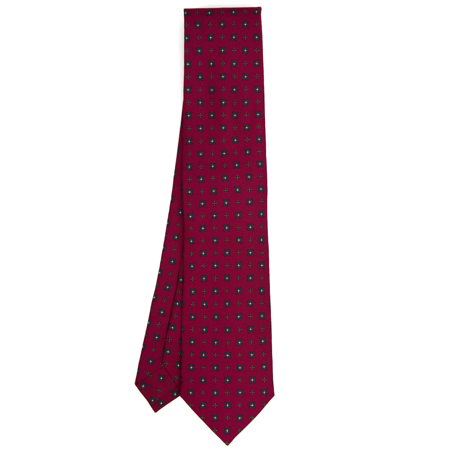 BURGUNDY CLASSIC SILK TIE - Image 2