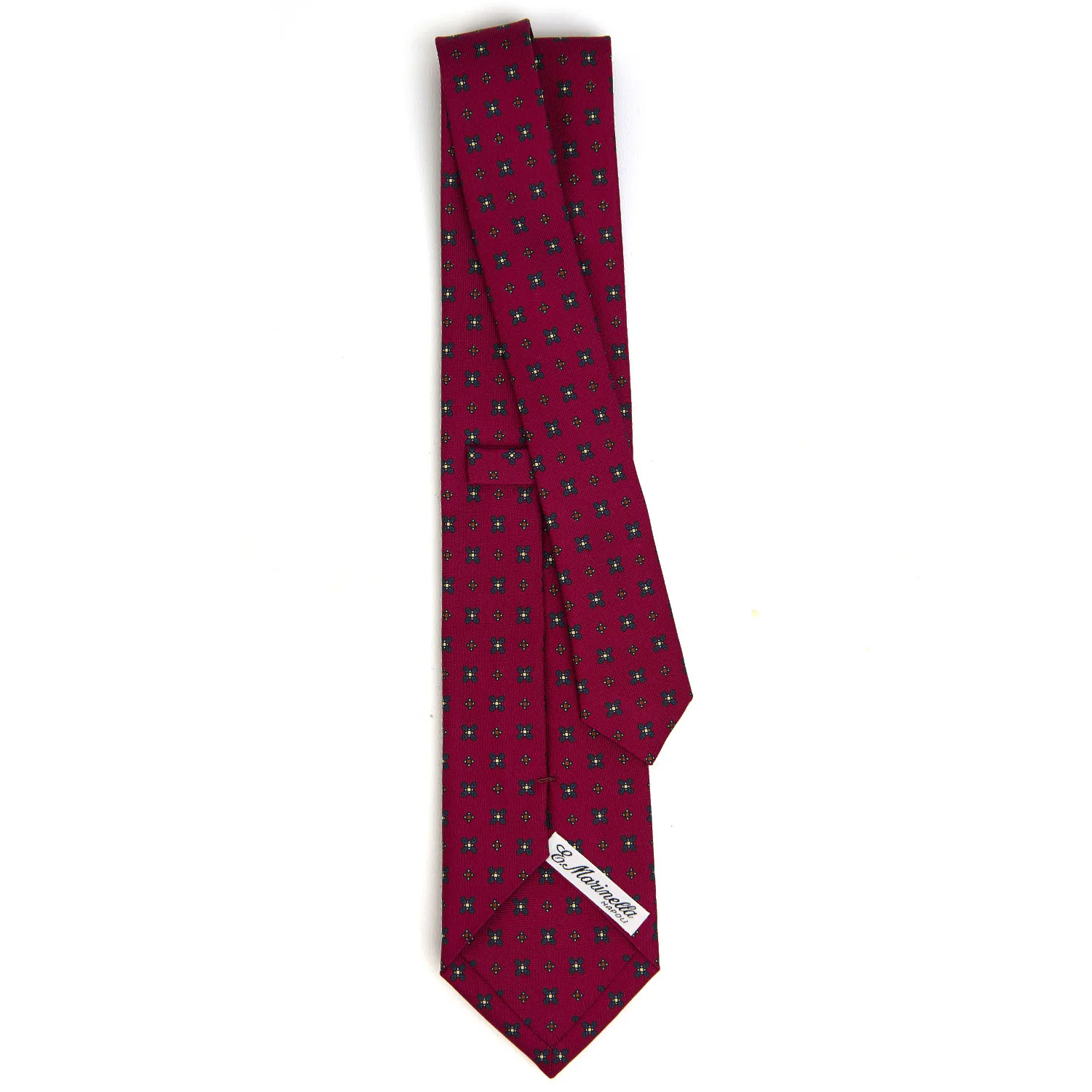 BURGUNDY CLASSIC SILK TIE - Image 3